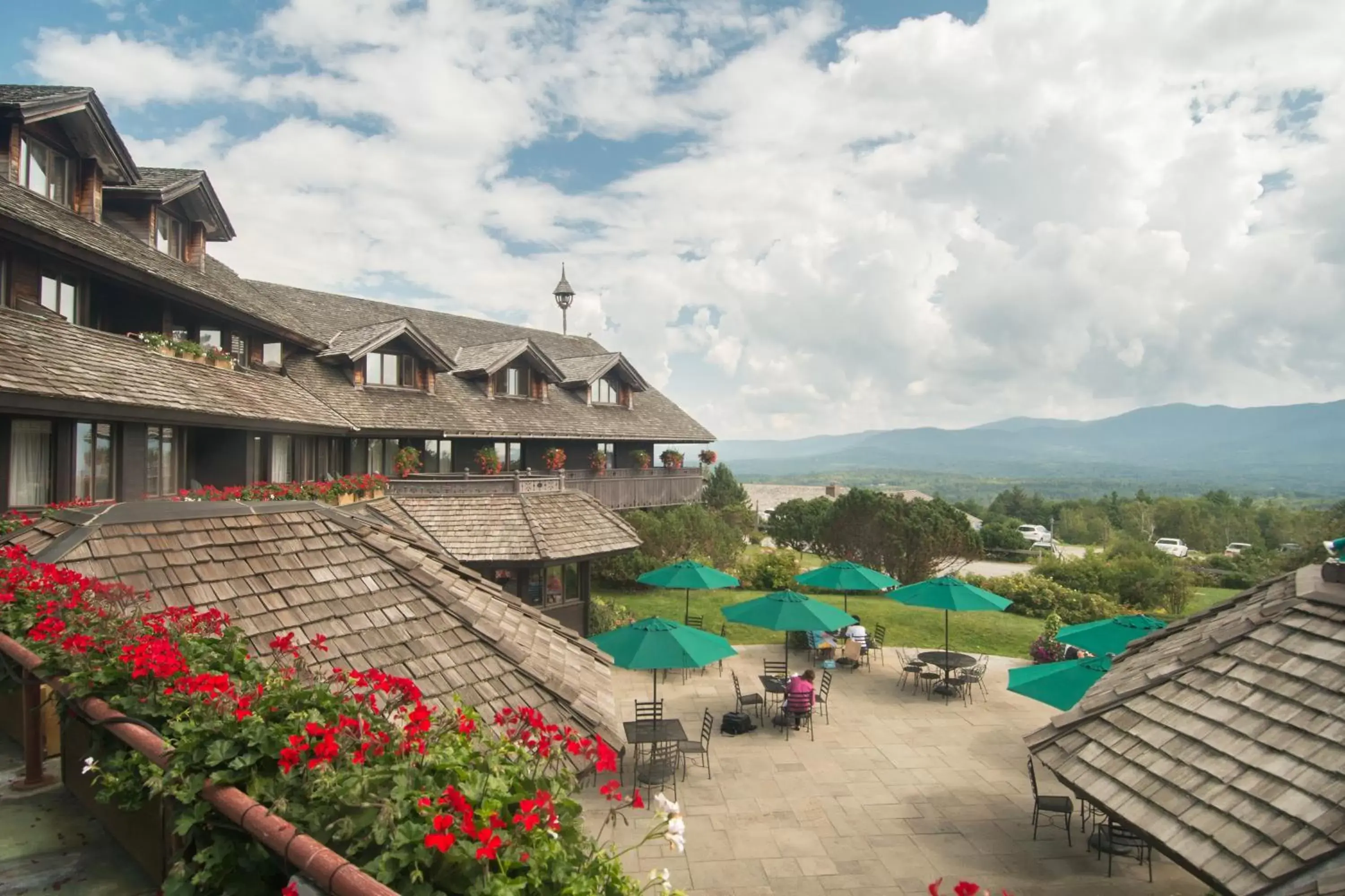 Bird's eye view, Pool View in Trapp Family Lodge