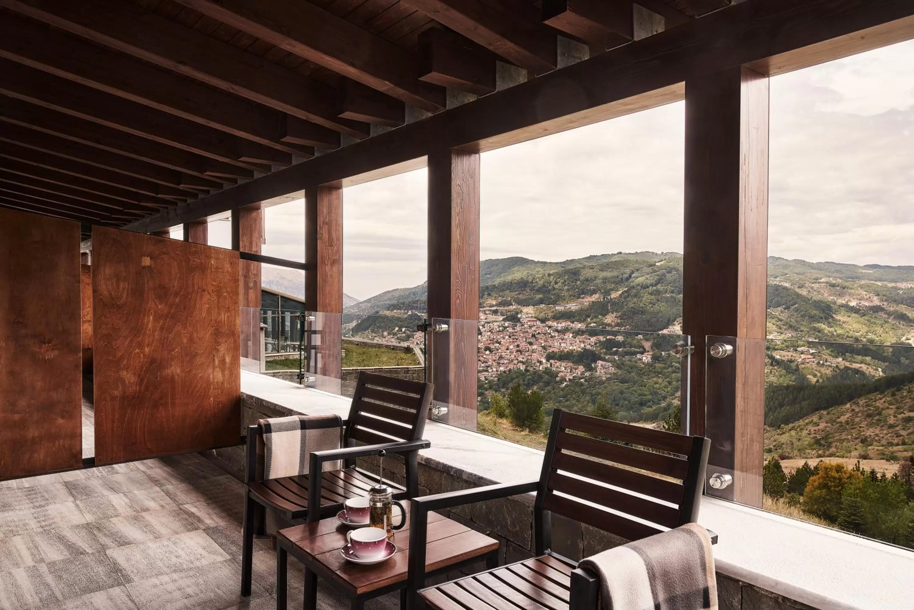 Balcony/Terrace in Grand Forest Metsovo - Leading Hotels of the World