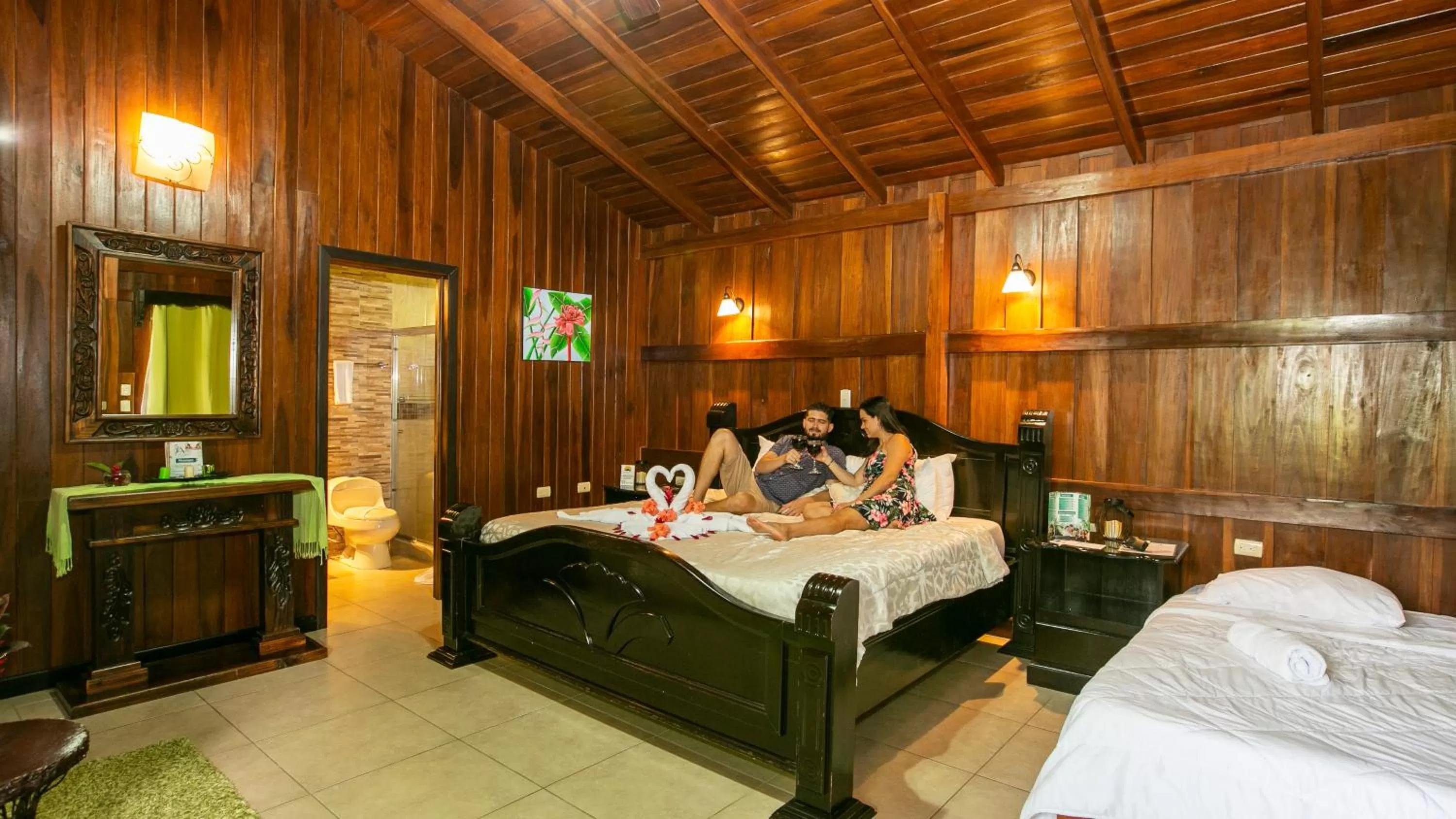 Bed in Hotel Rancho Cerro Azul