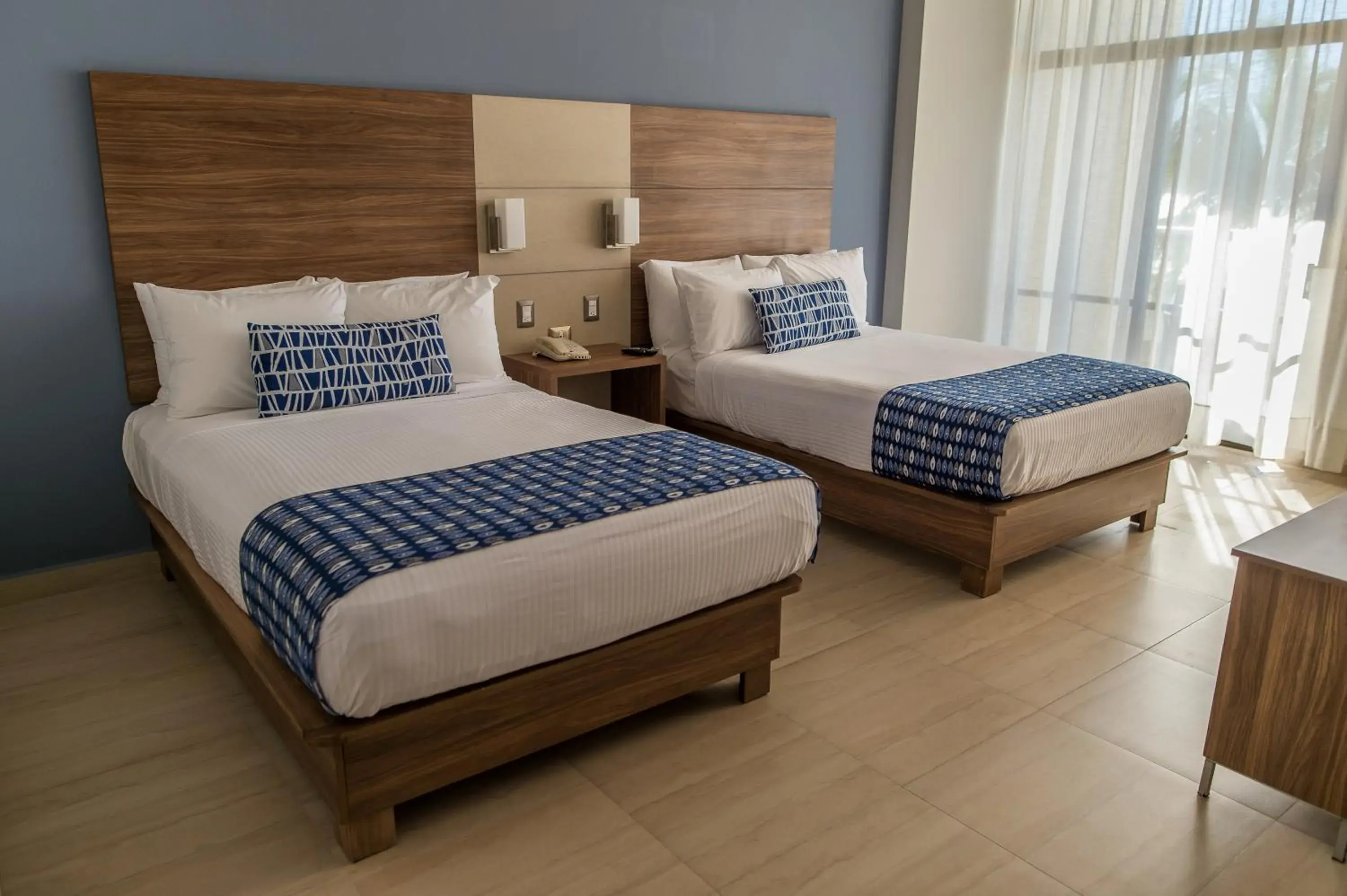 Decorative detail, Bed in Ocean View Beach Hotel Decorative detail, Bed in Ocean View Beach Hotel