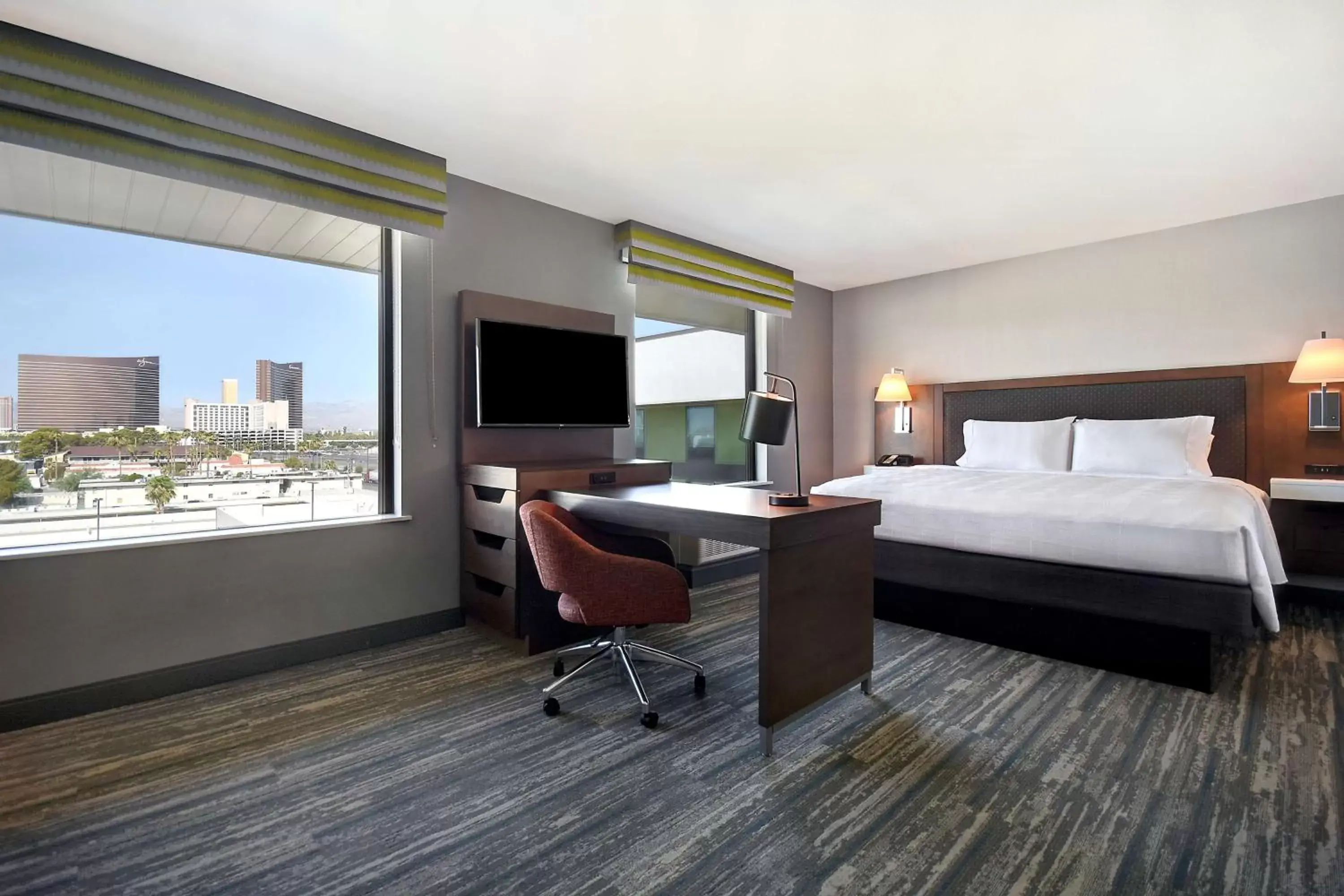 Bedroom in Hampton Inn & Suites Las Vegas Convention Center - No Resort Fee