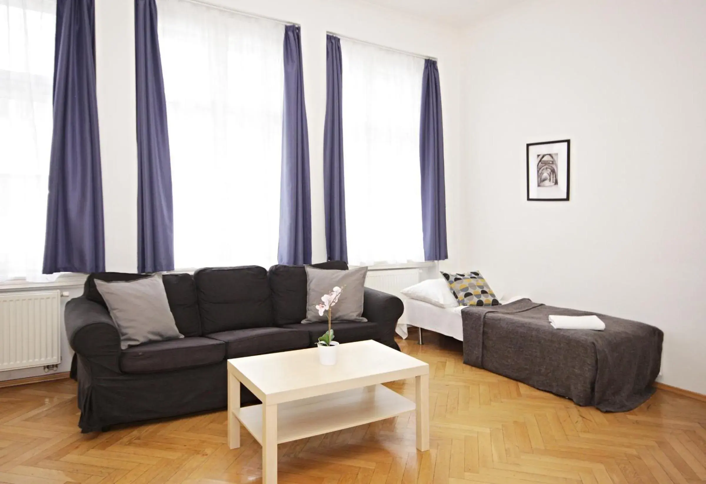 Living room, Seating Area in Prague Central Residence