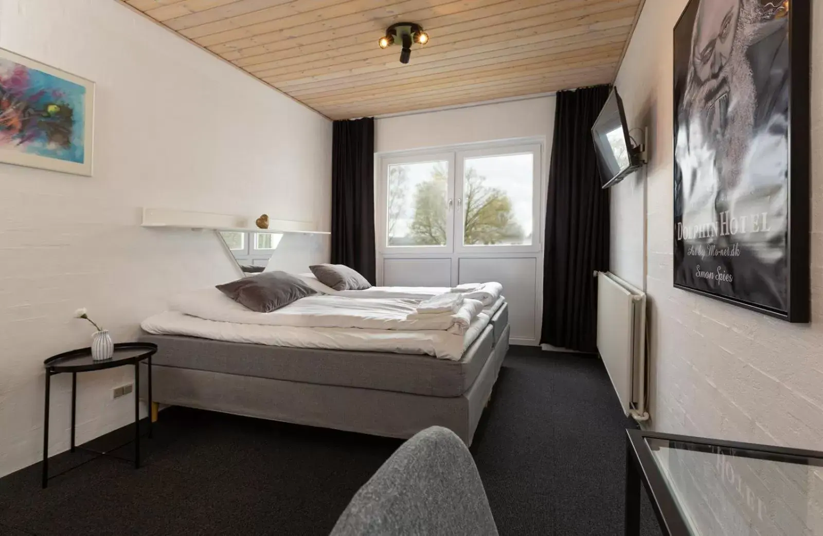 Bedroom, Bed in Dolphin Hotel Herning