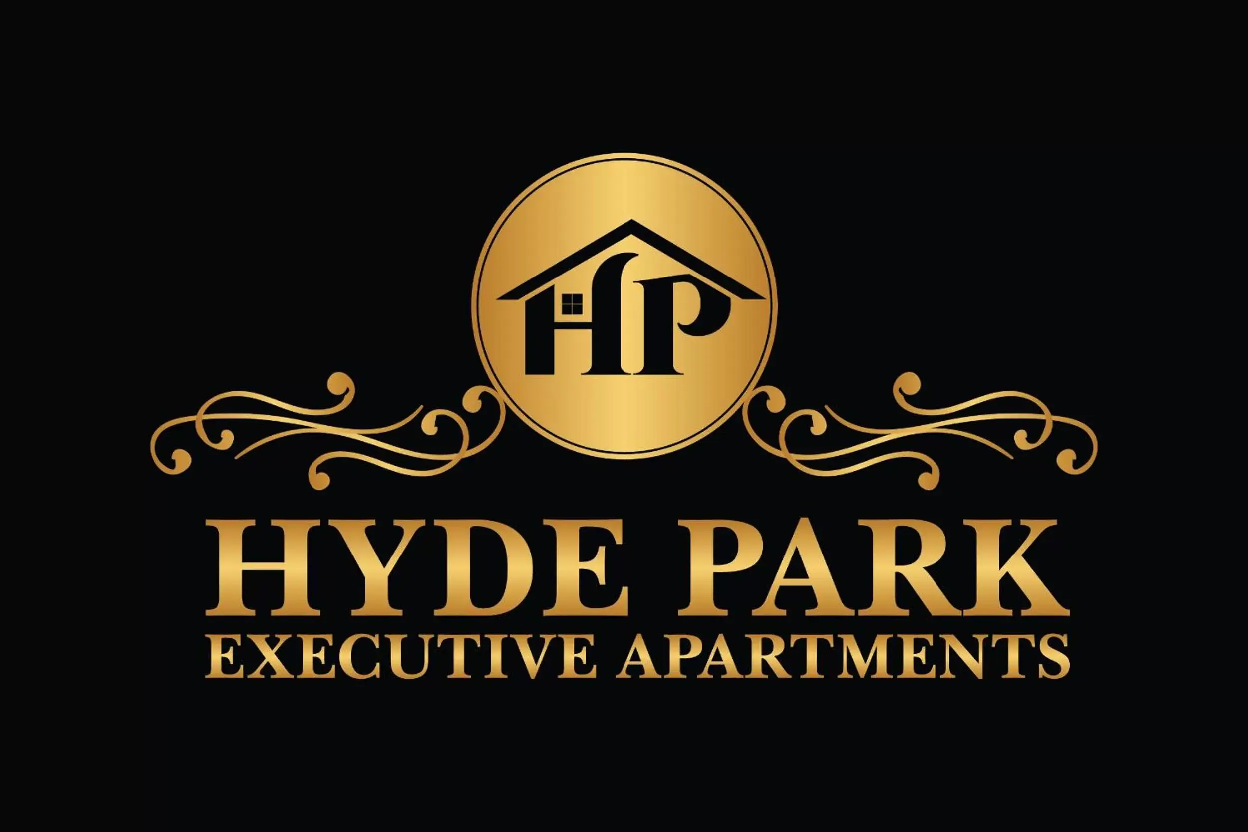 Living room, Property Logo/Sign in Hyde Park Executive Apartments