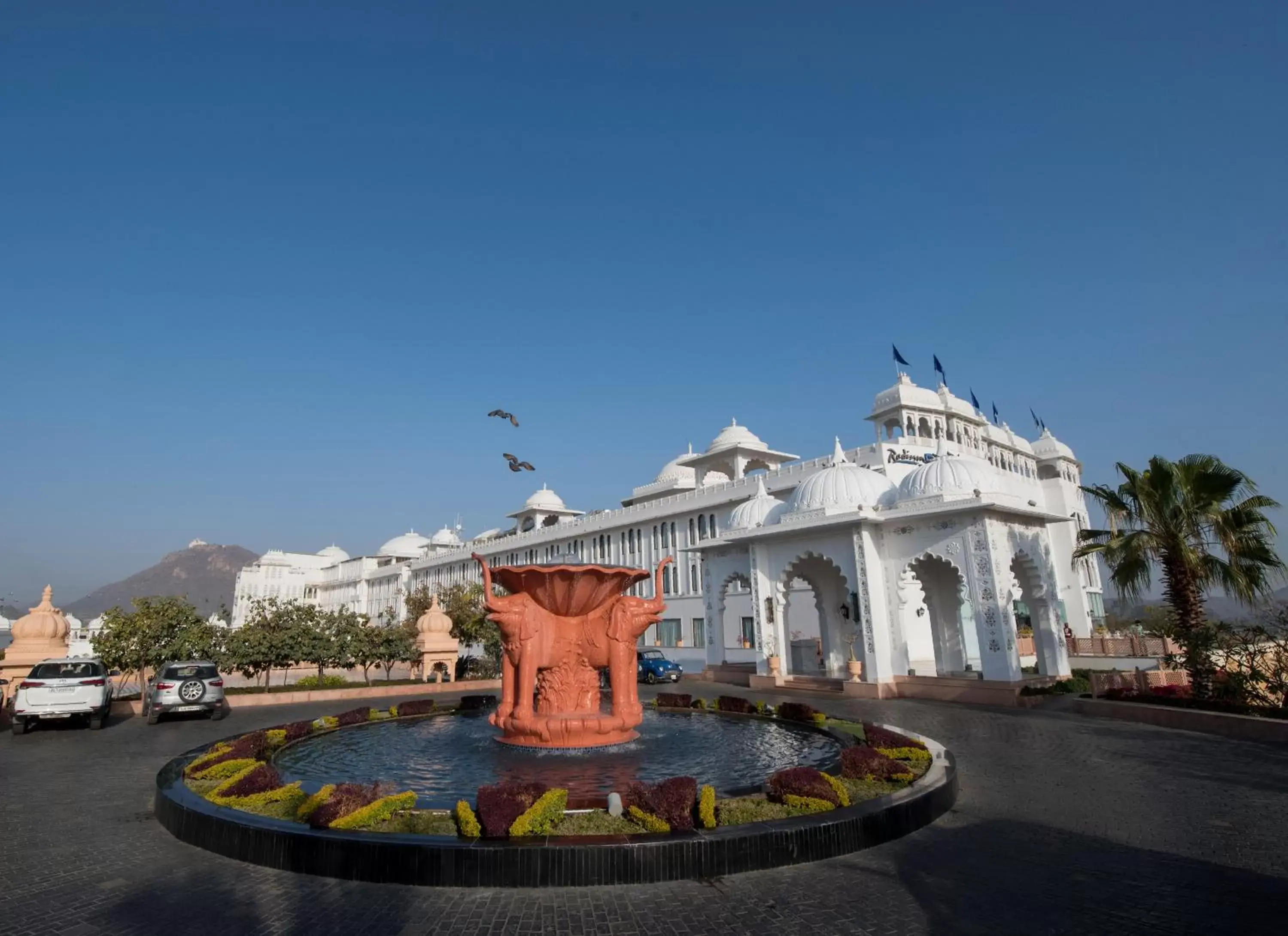 Bird's eye view, Property Building in Radisson Blu Udaipur Palace Resort & Spa