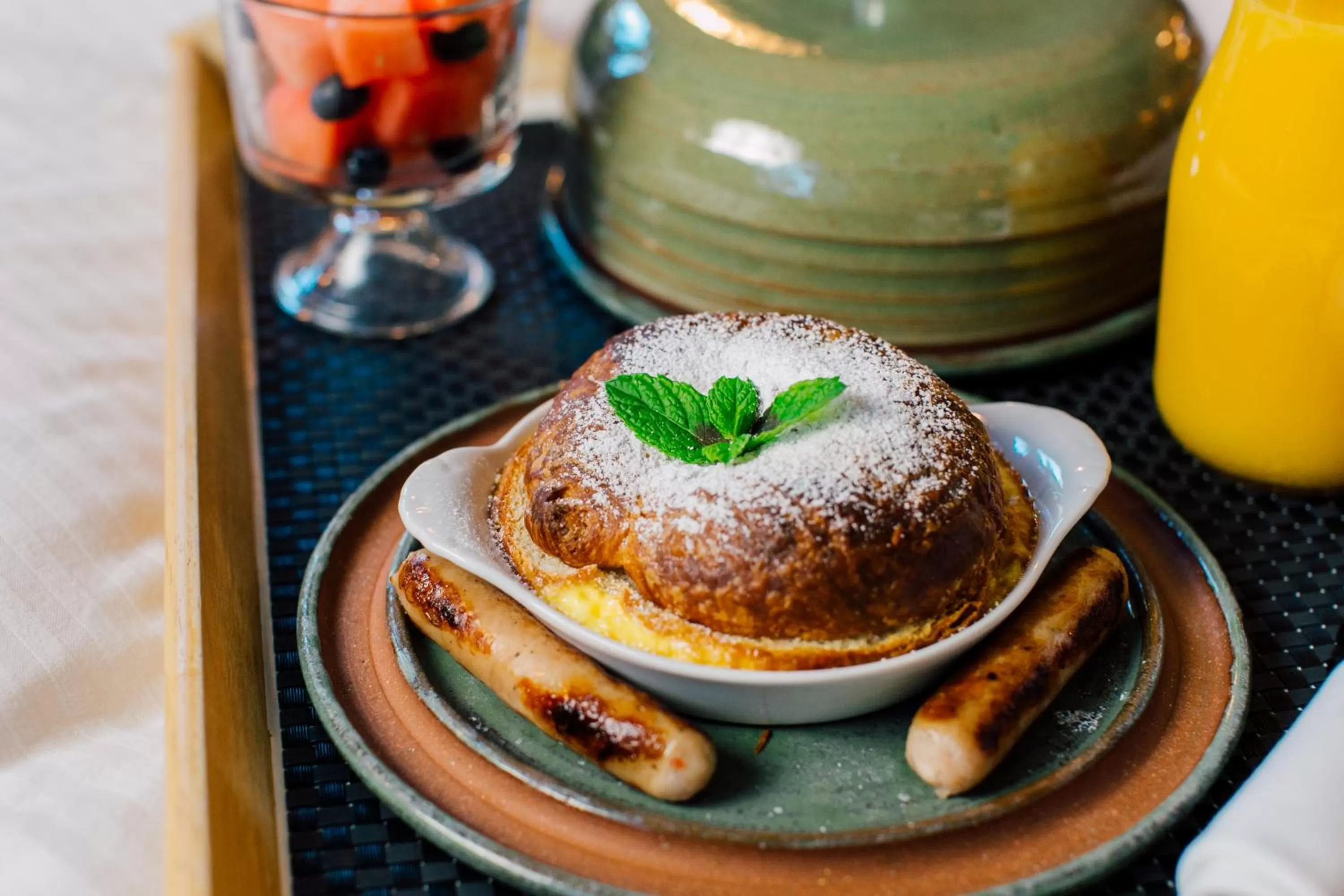 American breakfast in Pine River Ranch B&B