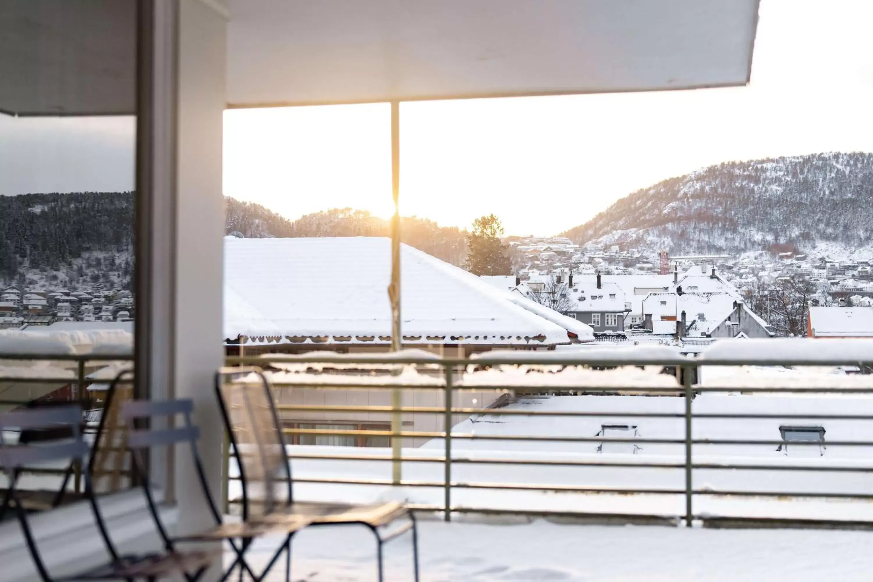 View (from property/room), Winter in Scandic Bergen City