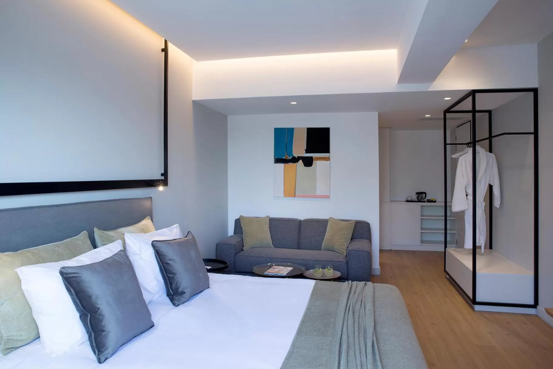 Photo of the whole room, Bed in The Alex Monte Kastella, Santikos Collection