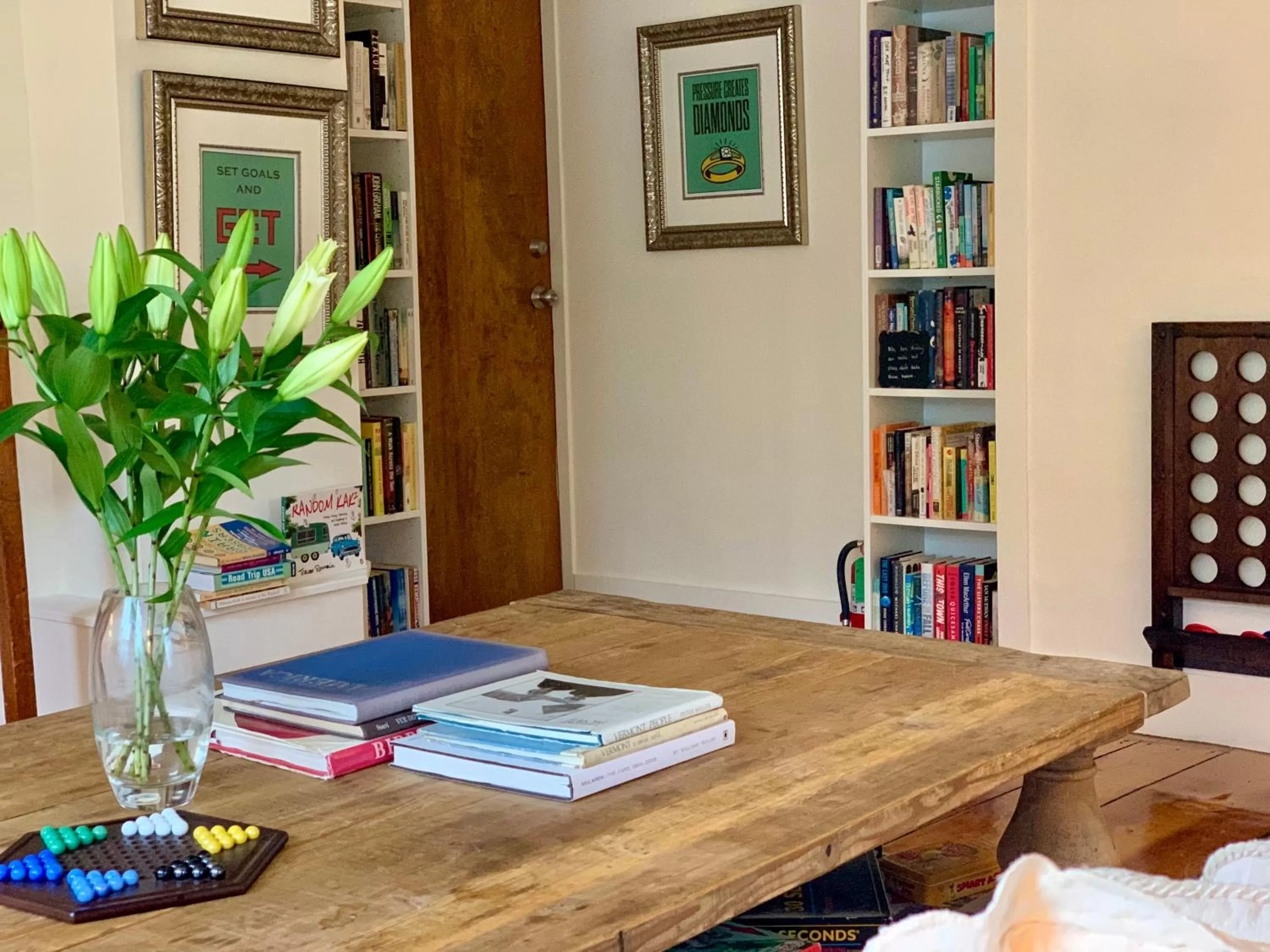 Living room in The Nutmeg Vermont