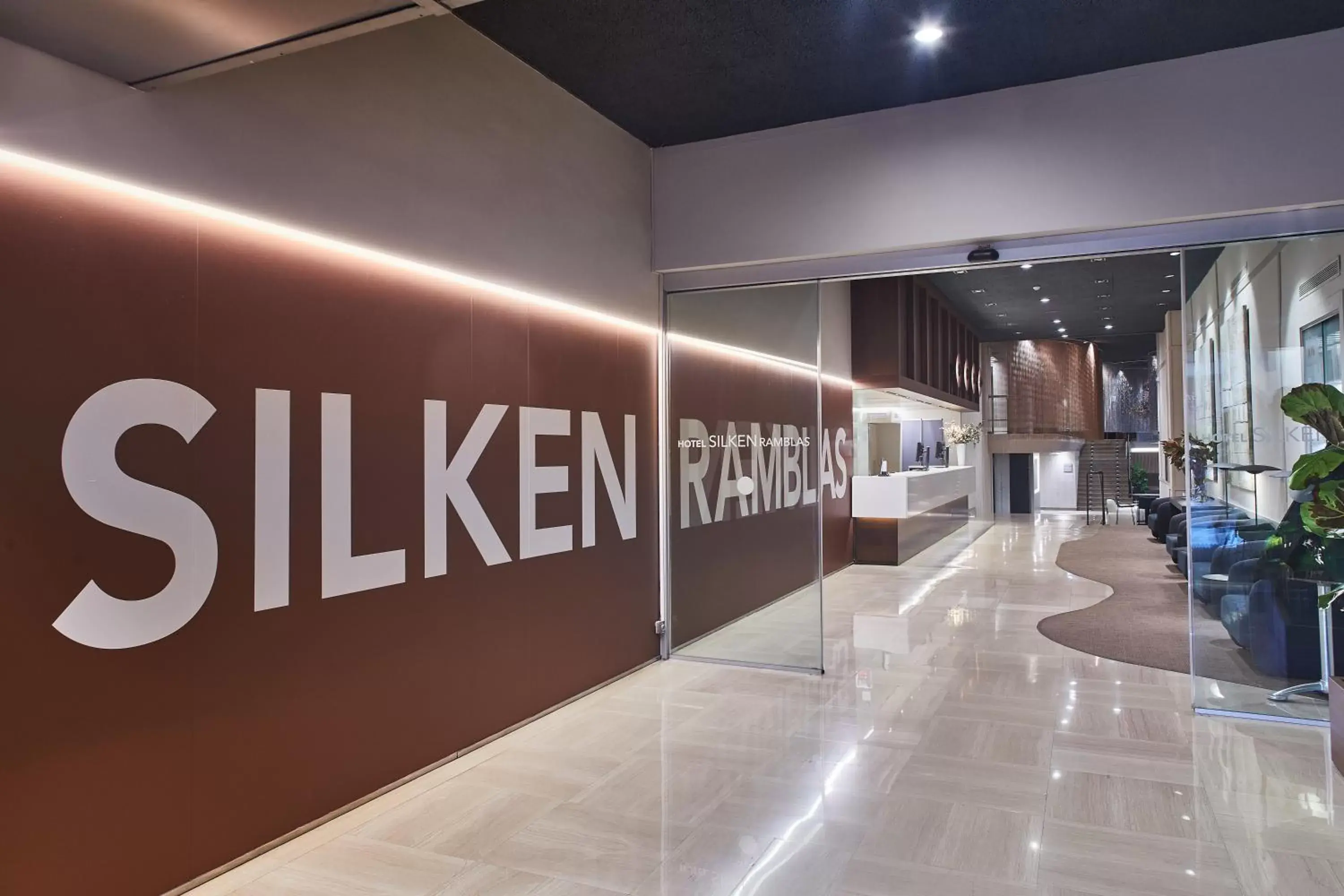 Lobby or reception in Silken Ramblas Lobby or reception in Silken Ramblas