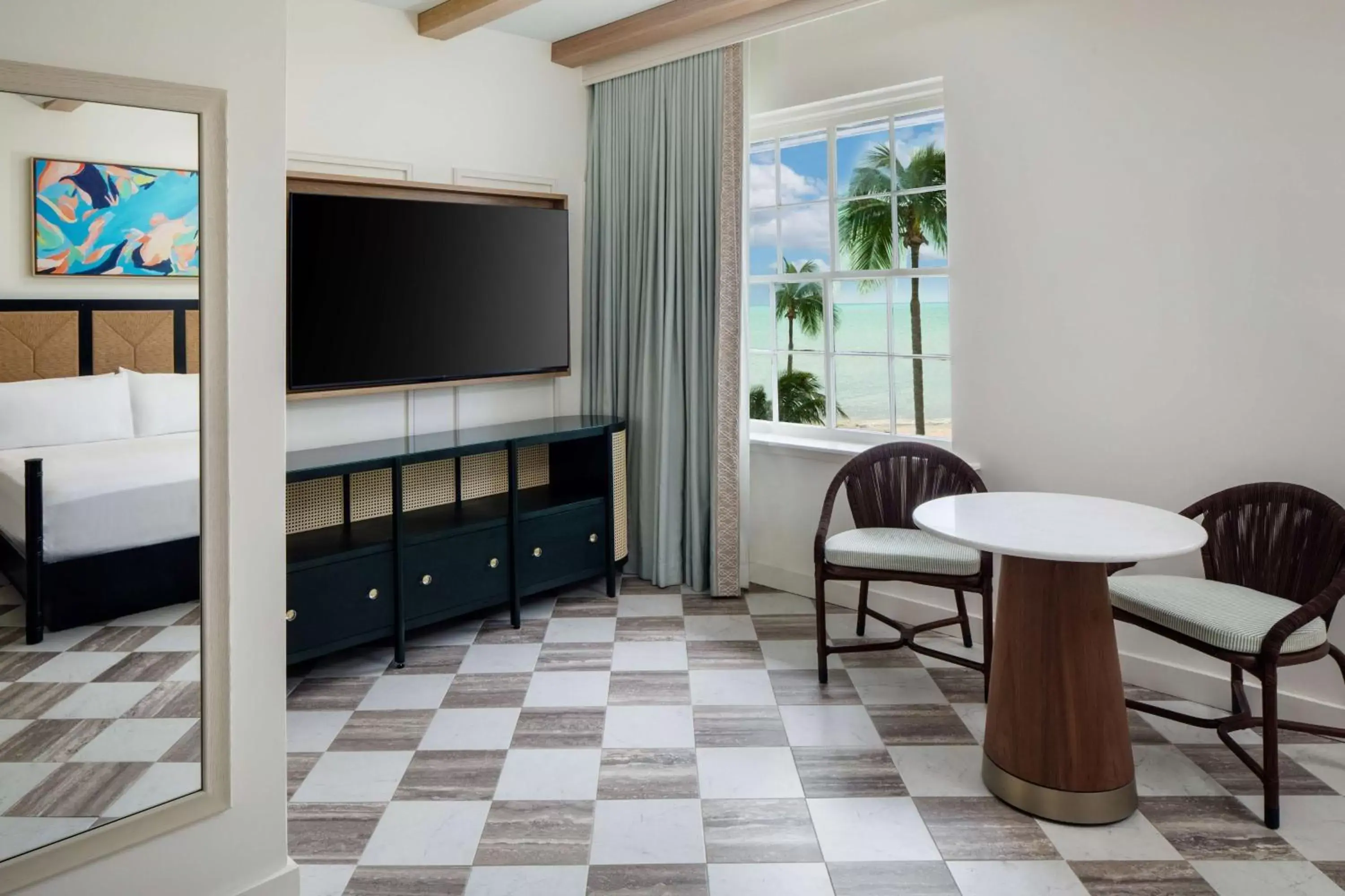 Living room, TV/Entertainment Center in Casa Marina Key West, Curio Collection by Hilton