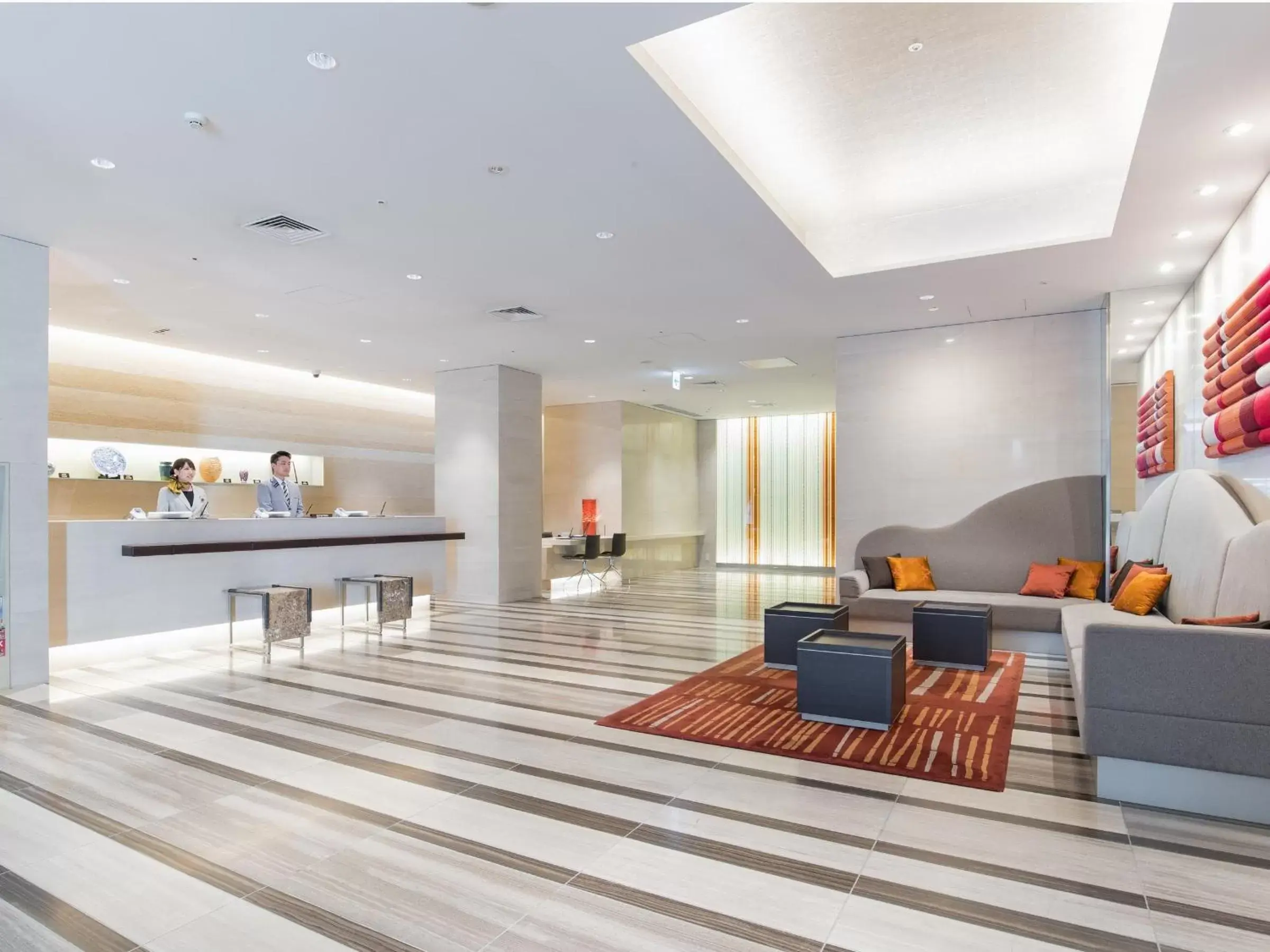Lobby or reception in JR Kyushu Hotel Blossom Hakata Central Lobby or reception in JR Kyushu Hotel Blossom Hakata Central