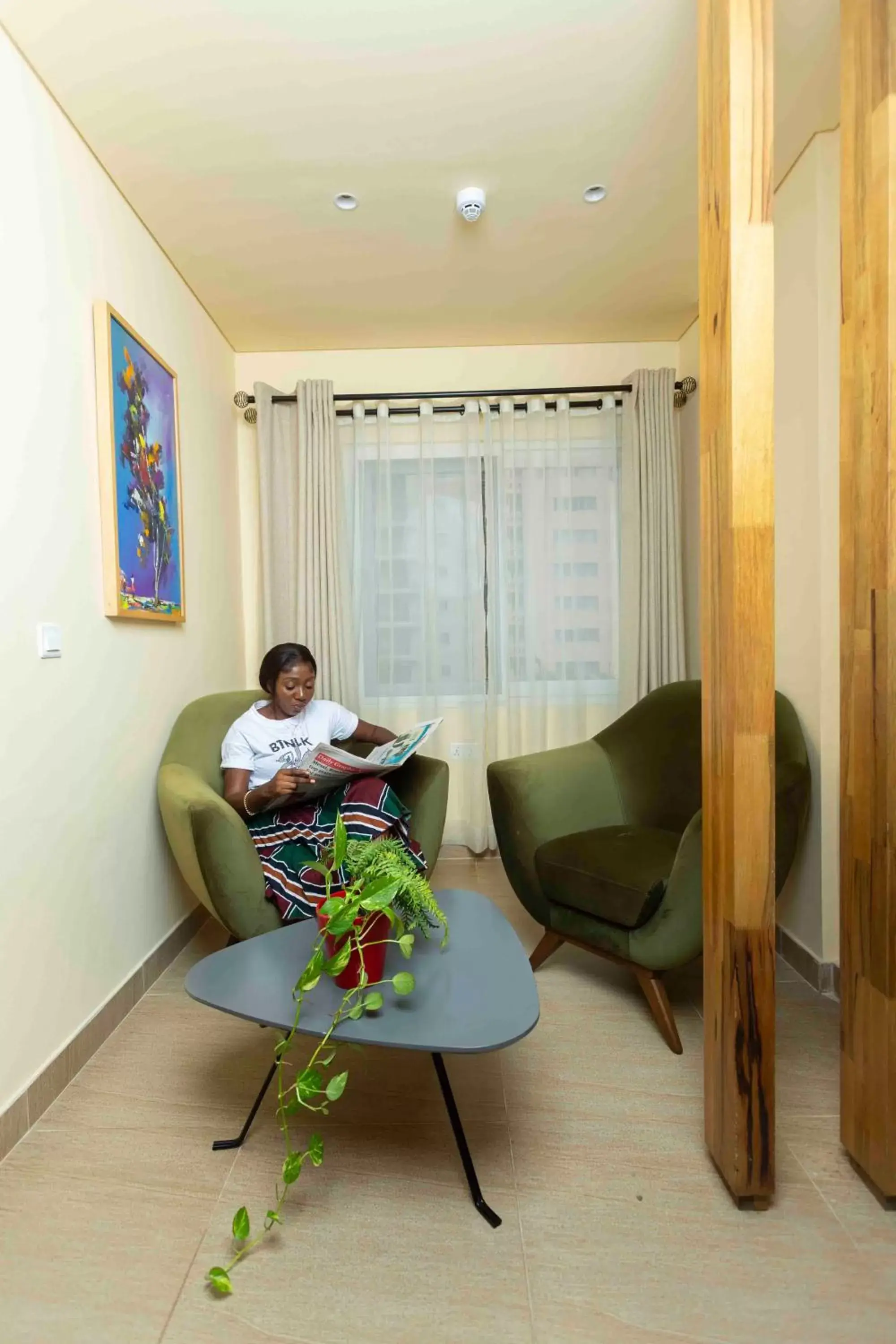 Seating Area in Roots Apartment Hotel