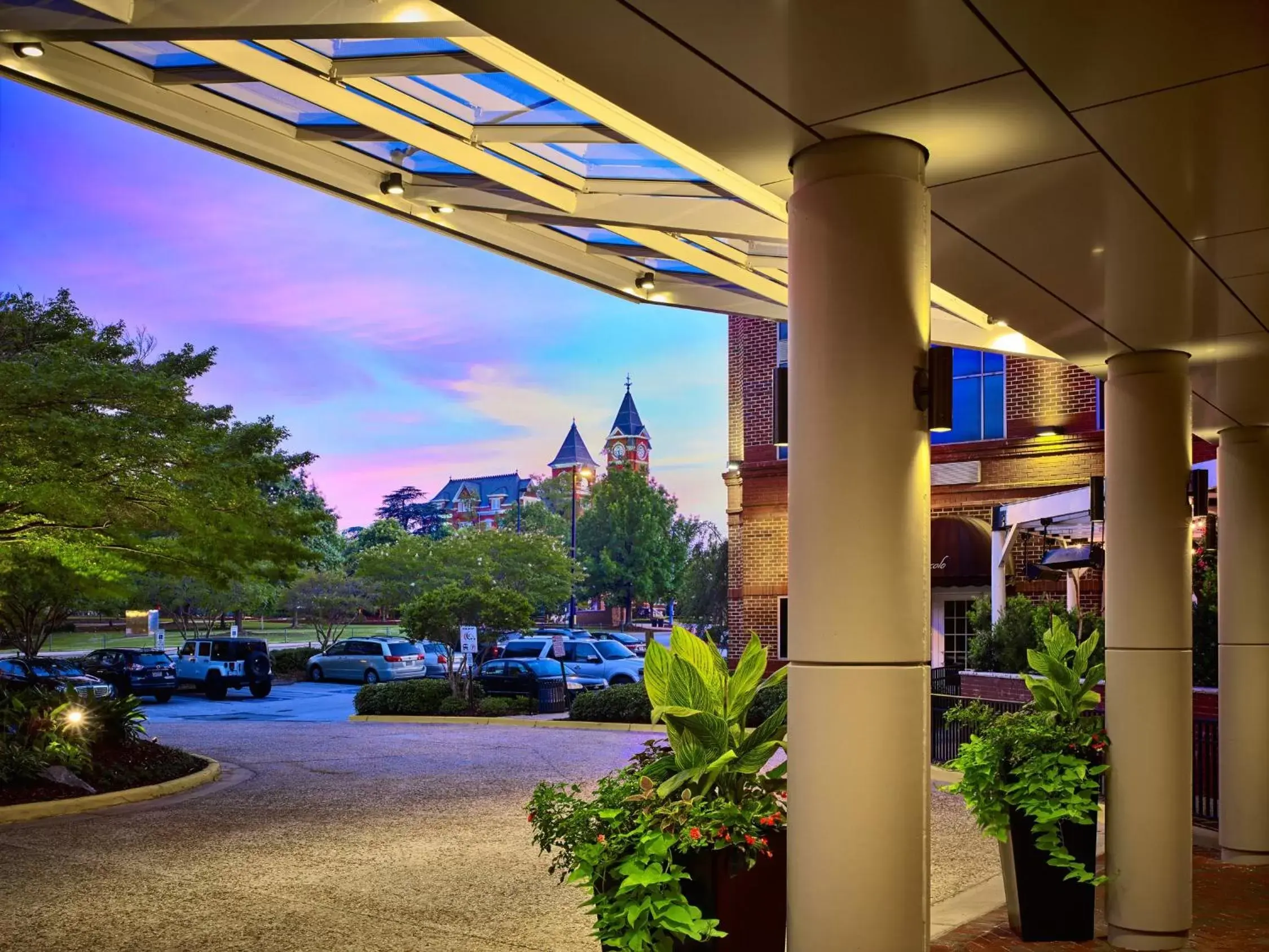 Landmark view in The Hotel at Auburn University