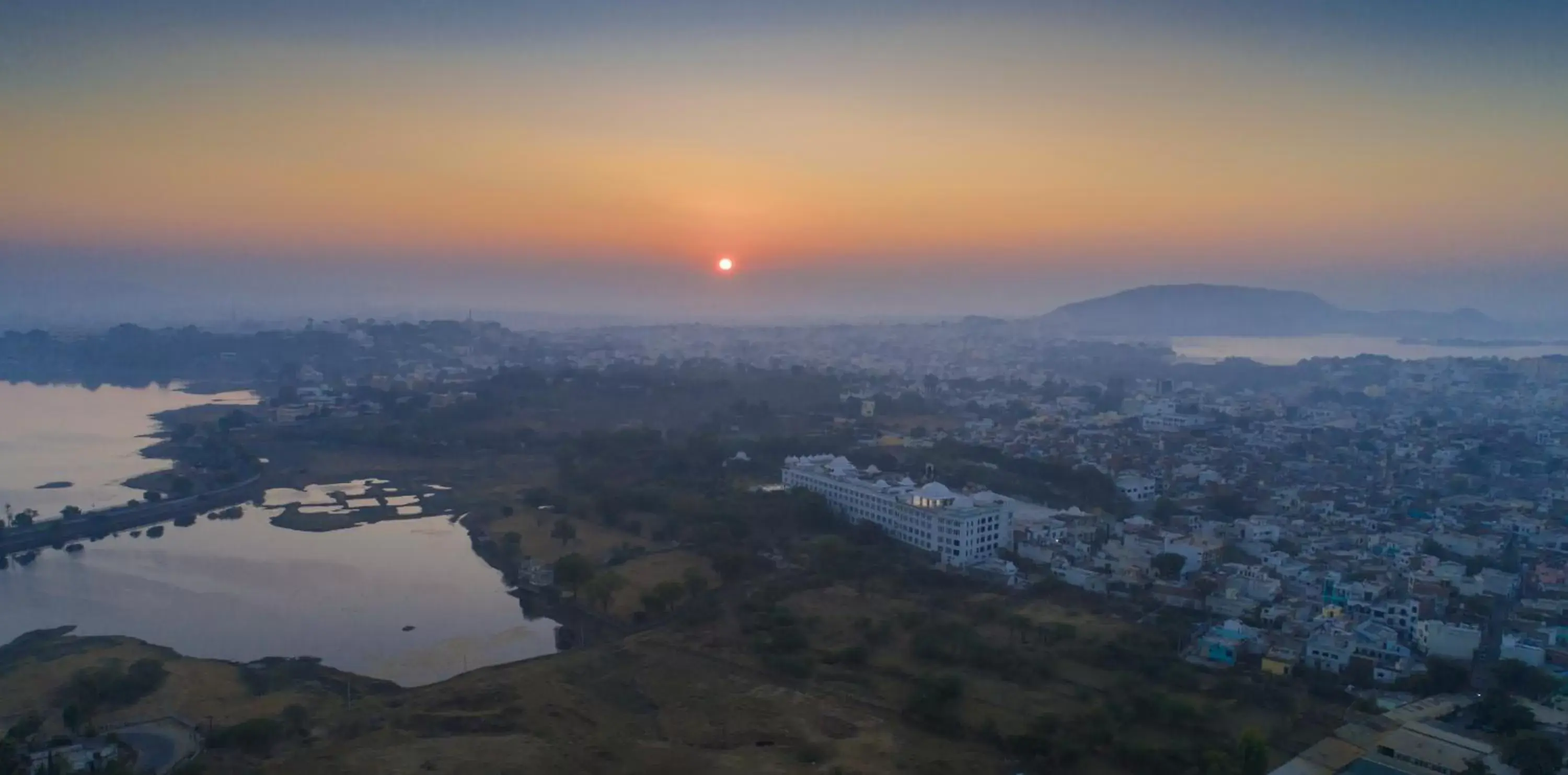 Winter, Bird's-eye View in Radisson Blu Udaipur Palace Resort & Spa