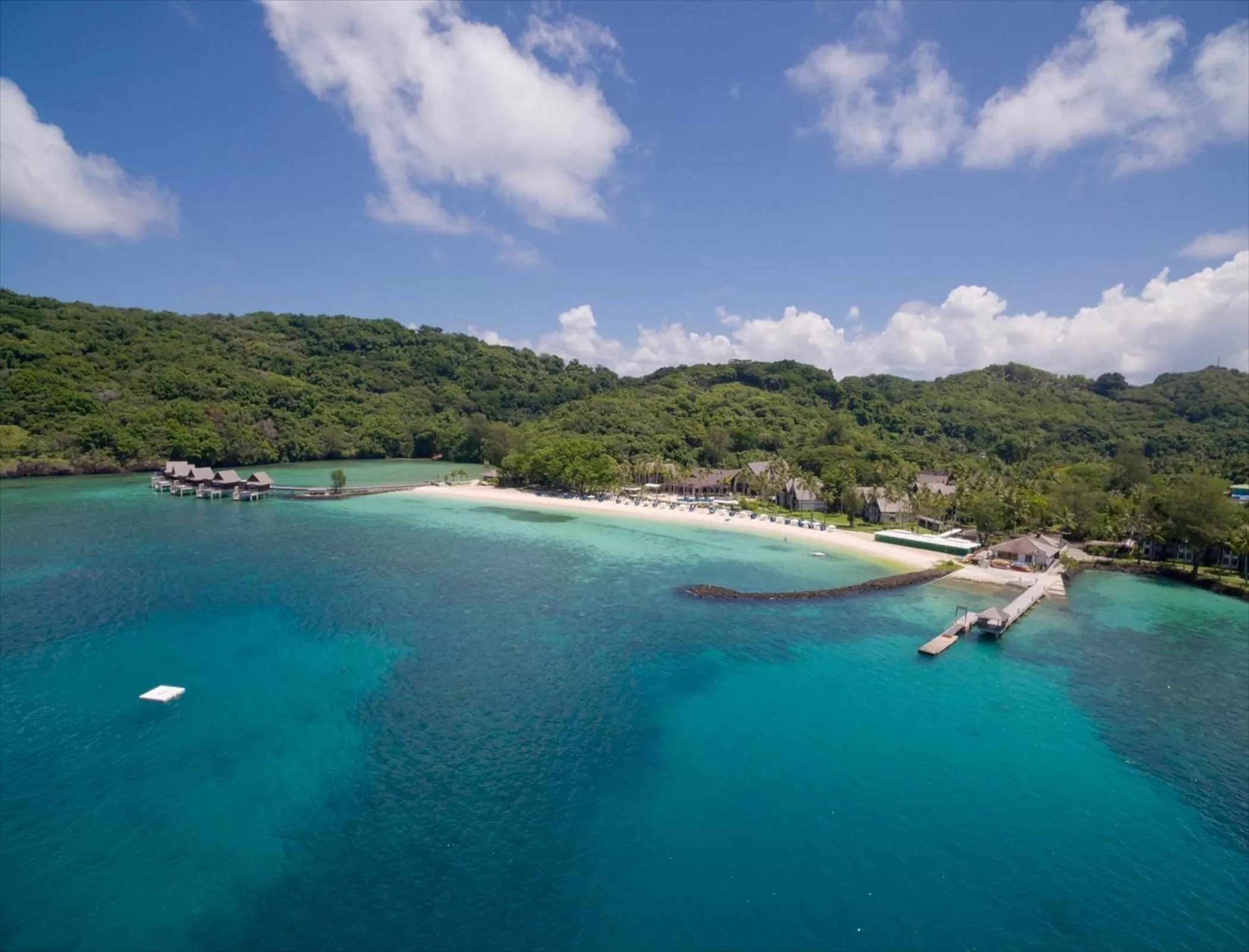 Bird's eye view in Palau Pacific Resort & The Pristine Villas and Bungalows