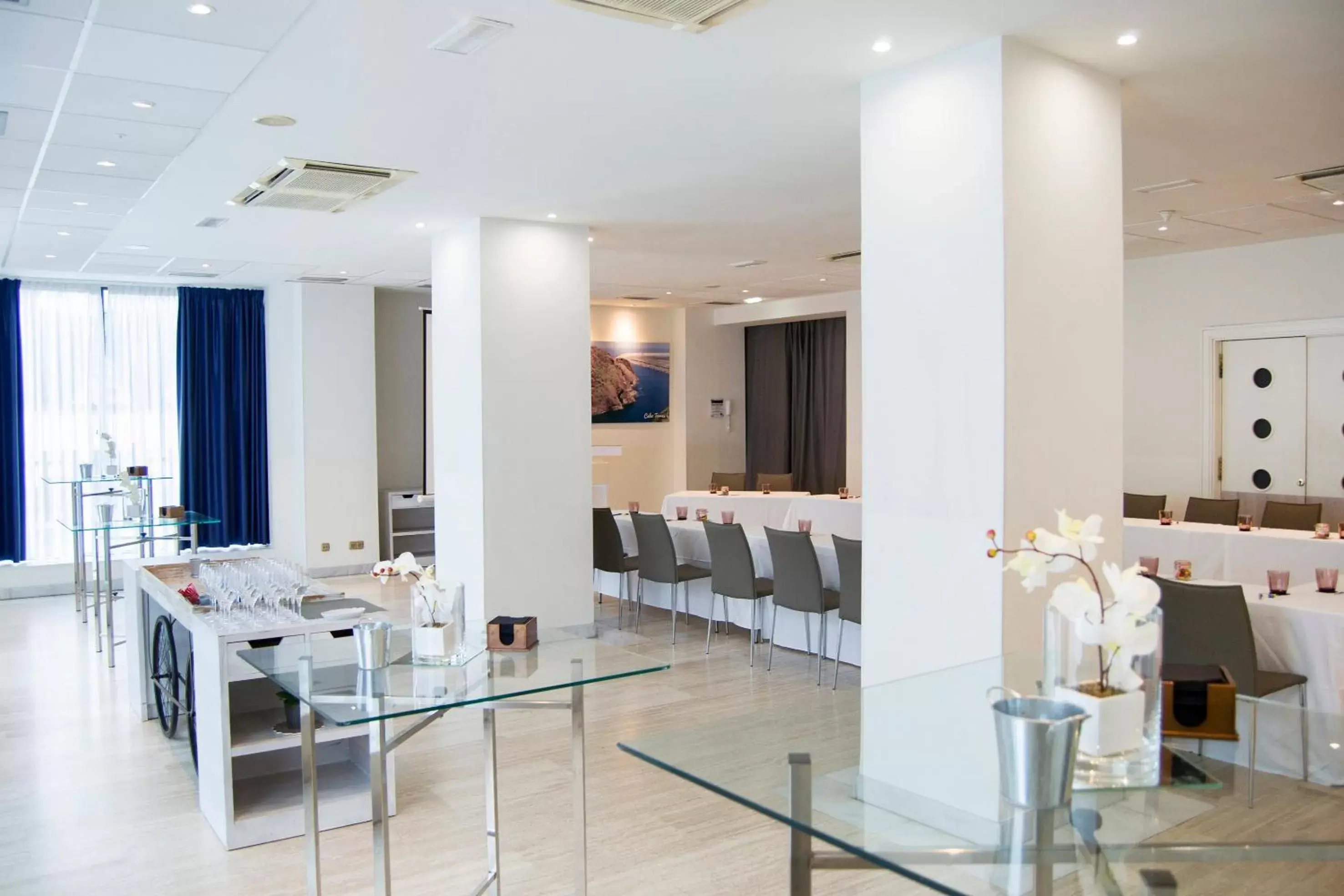 Meeting/conference room, Restaurant/Places to Eat in Hotel Zentral Gijón Rey Pelayo