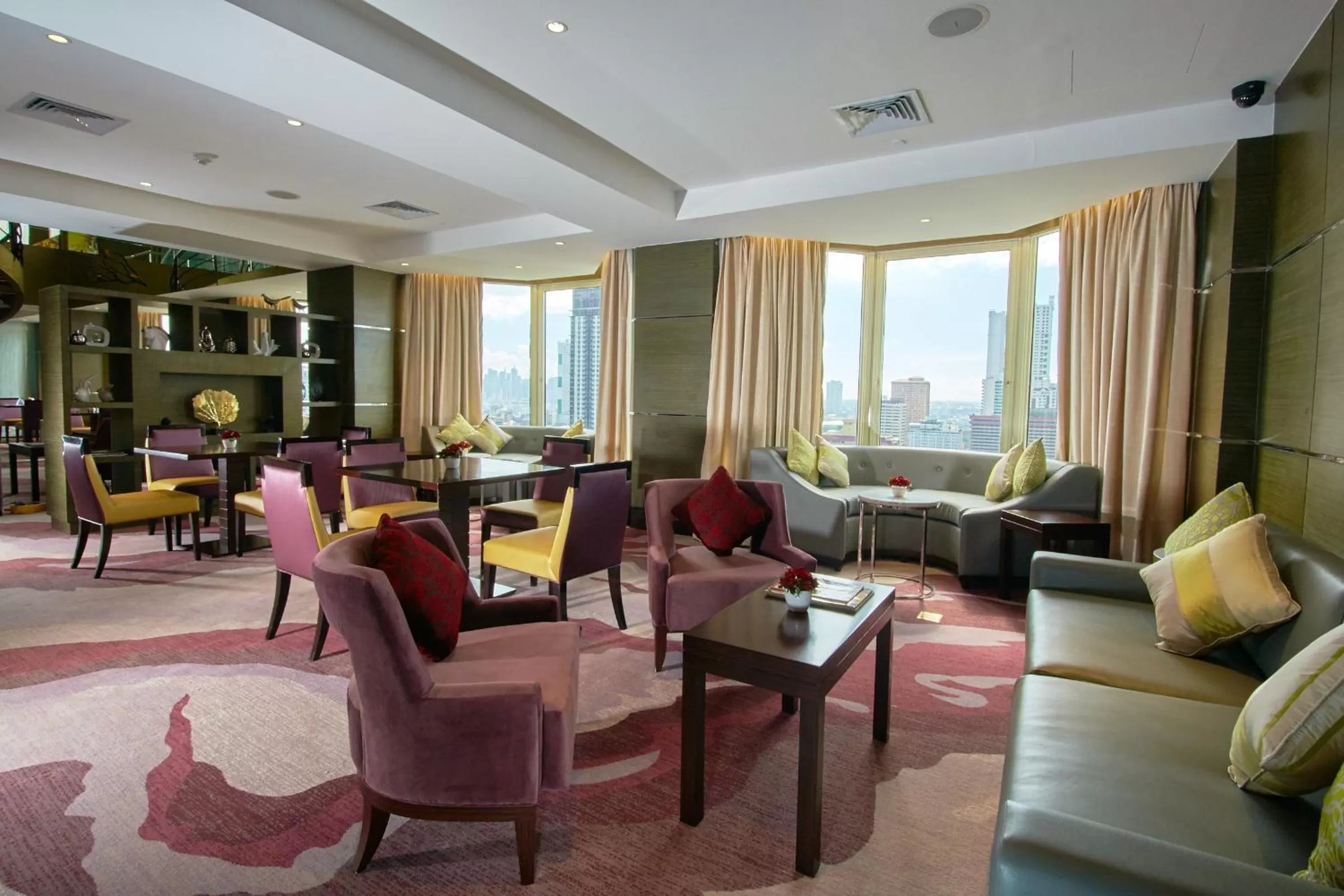 Communal lounge/ TV room in Diamond Hotel Philippines