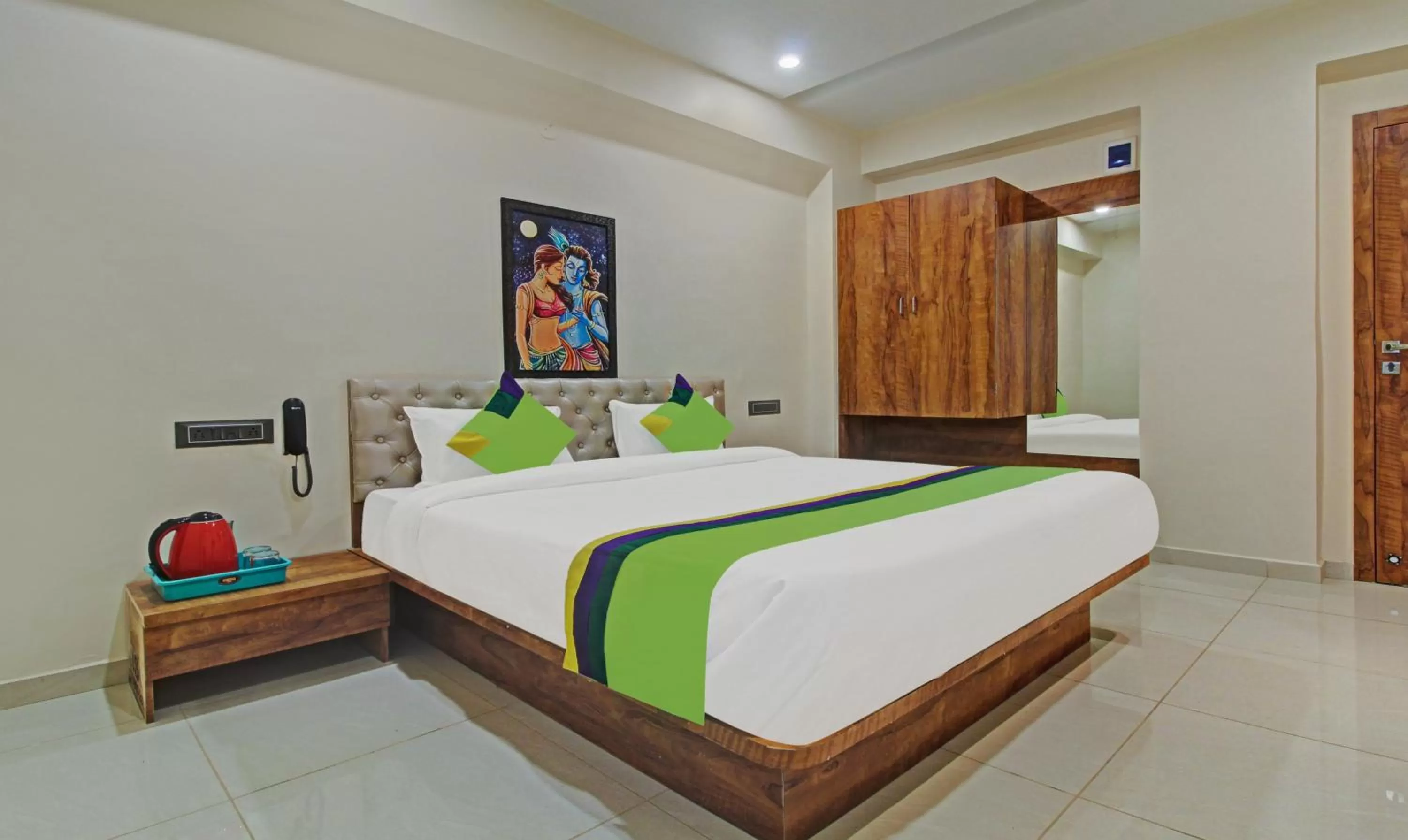 Bedroom, Bed in Treebo Royal Imperio, Hinjewadi