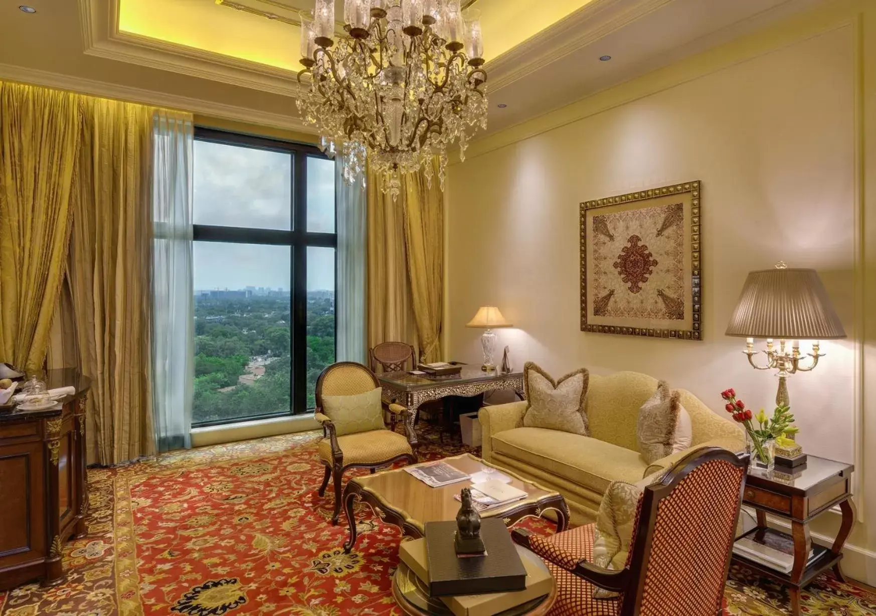 Seating Area in The Leela Palace New Delhi