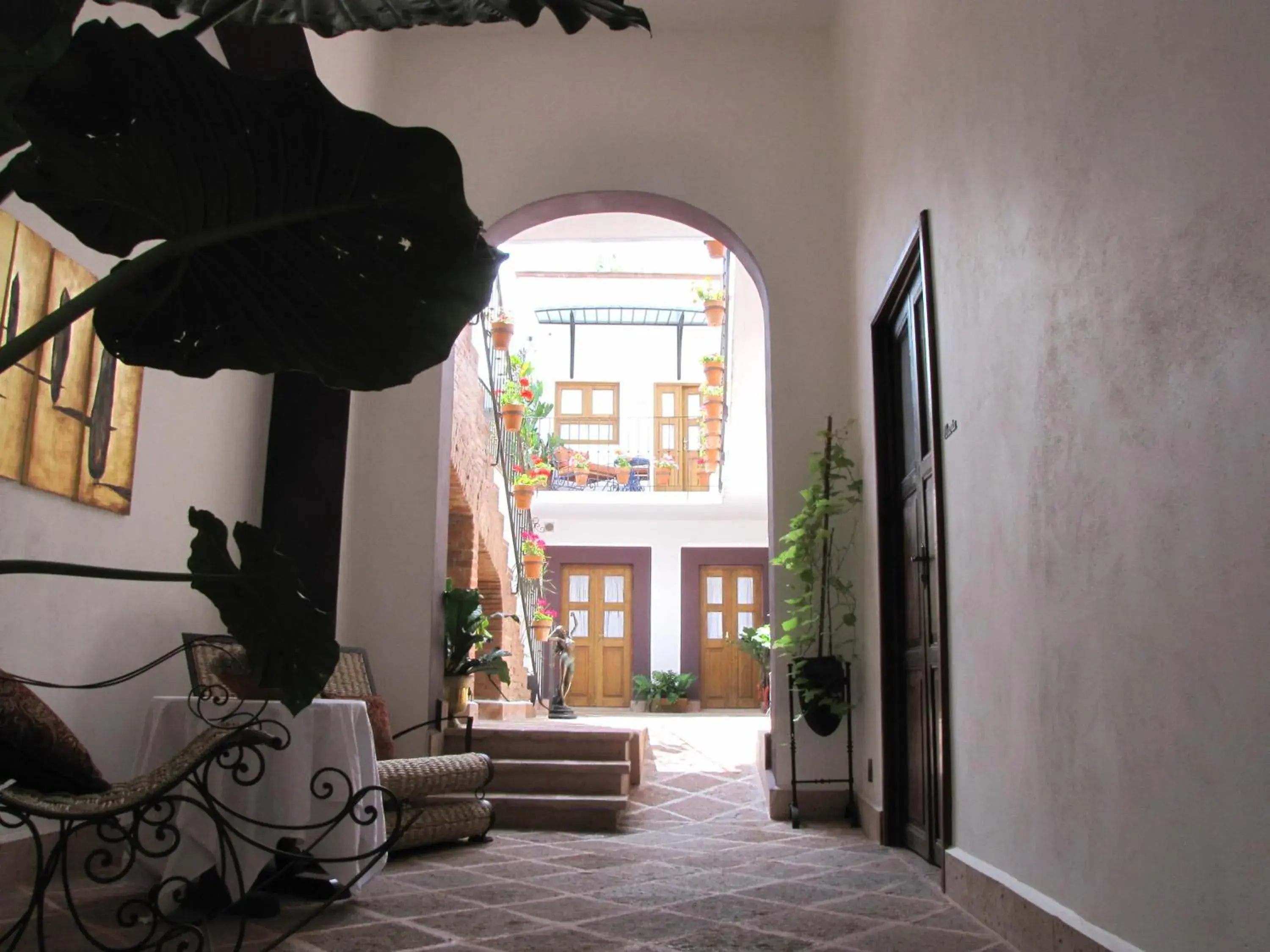 Patio in El Serafin Hotel Boutique