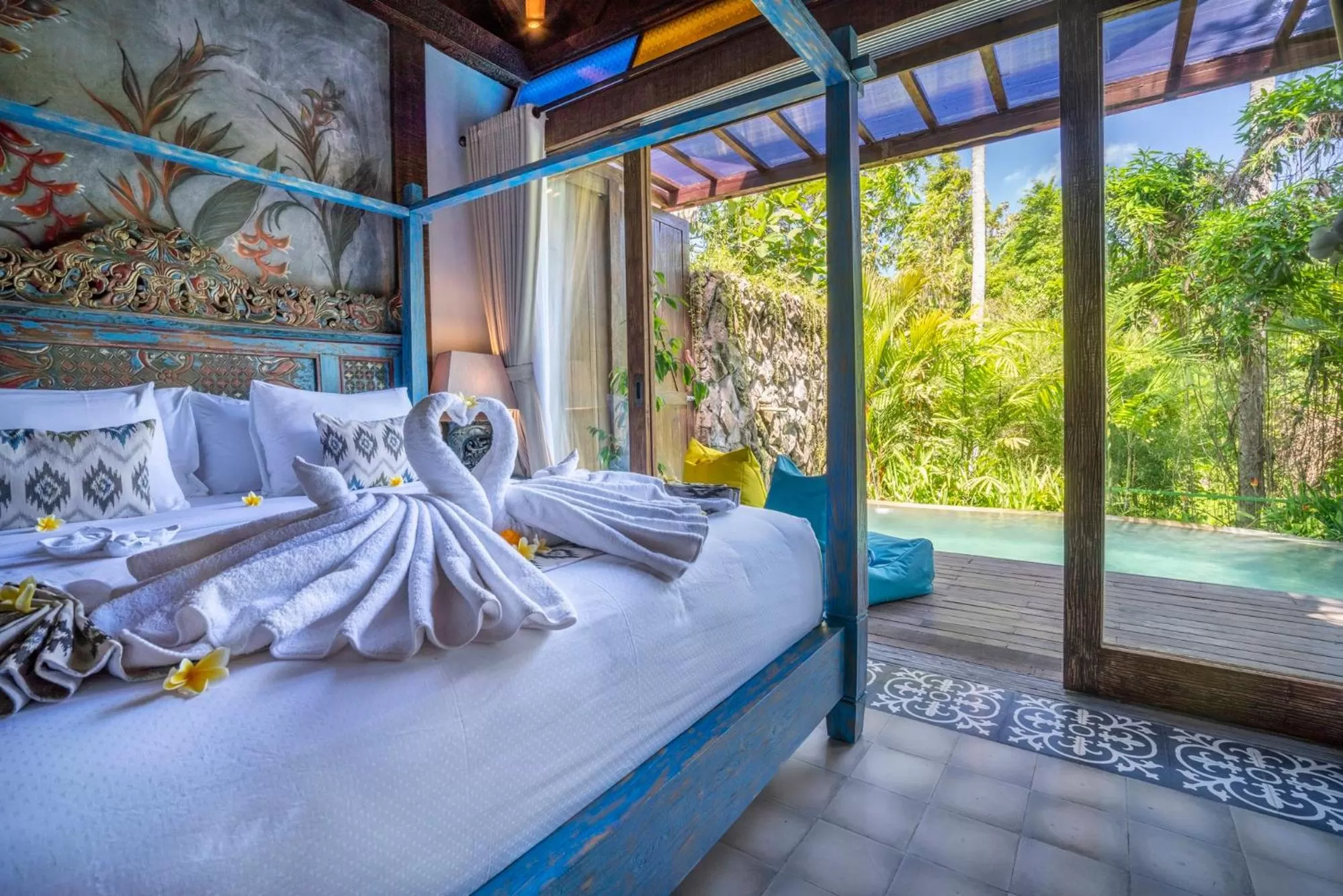 Bed in Menzel Ubud