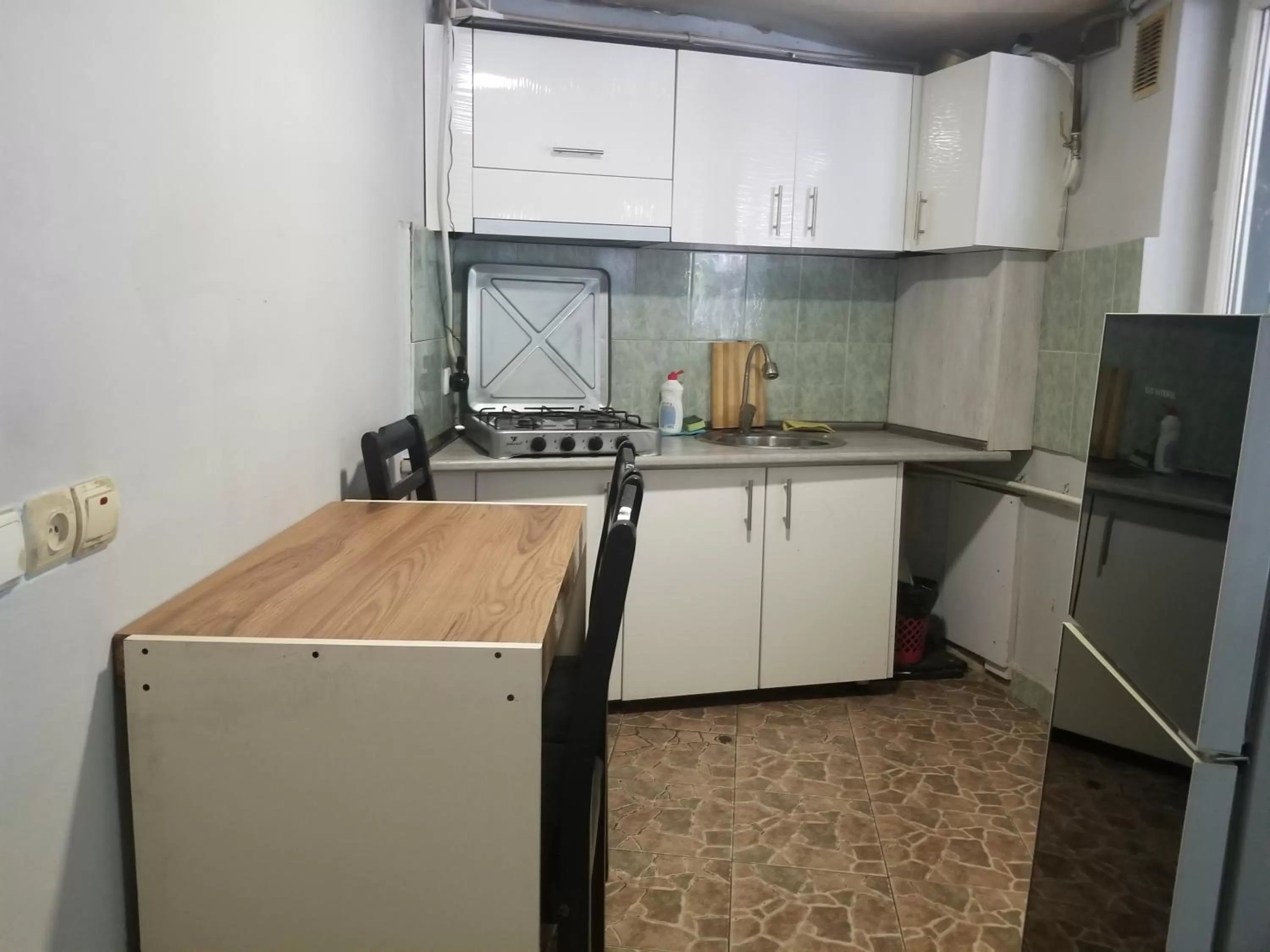 Kitchen or kitchenette in Hotel Salosi