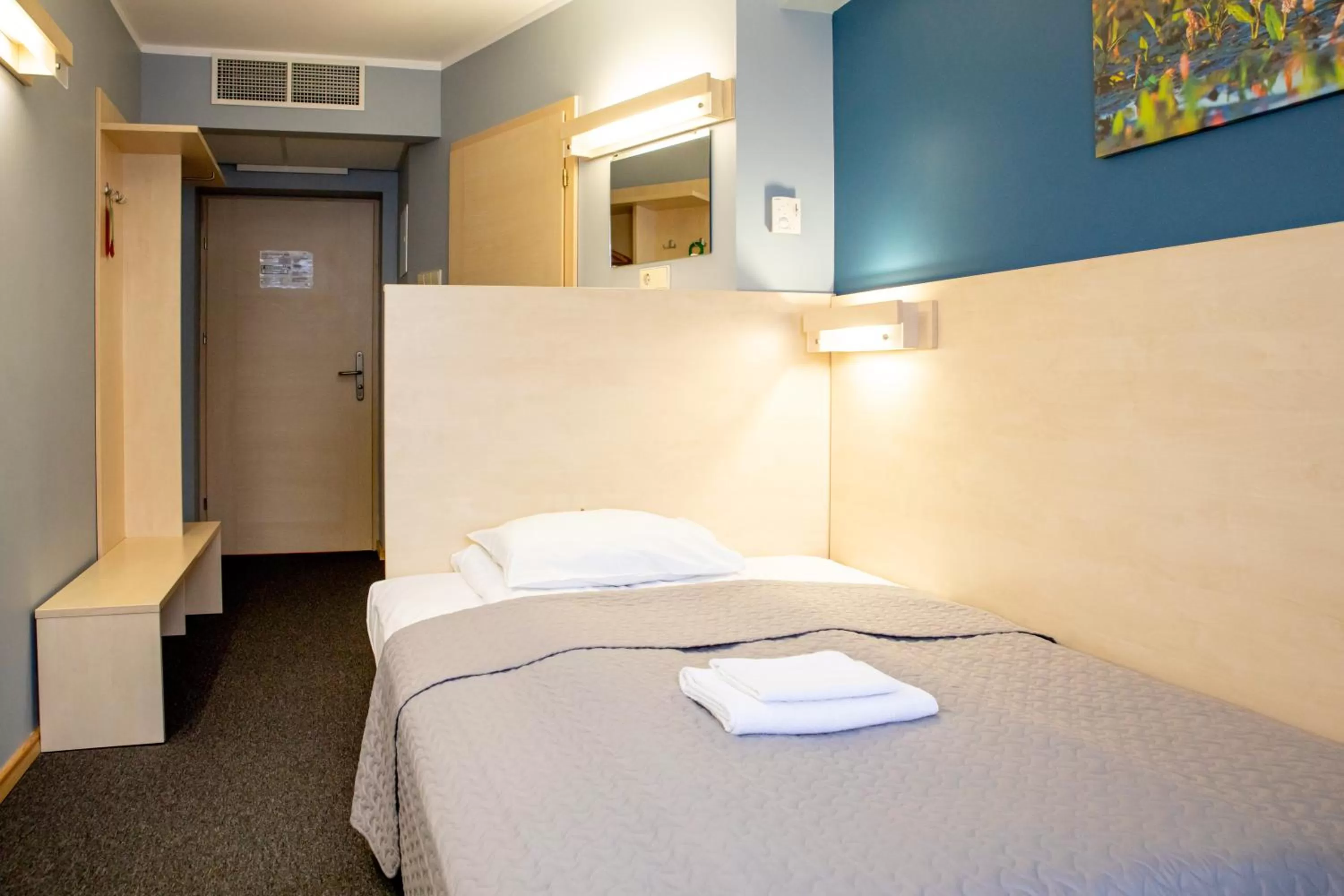 Bed in Rija Bauska Hotel