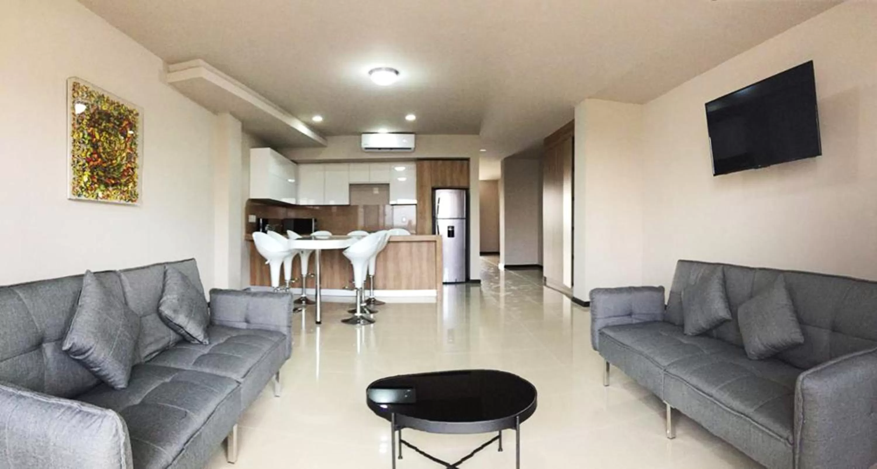 Living room in Bahia Marina Departamentos