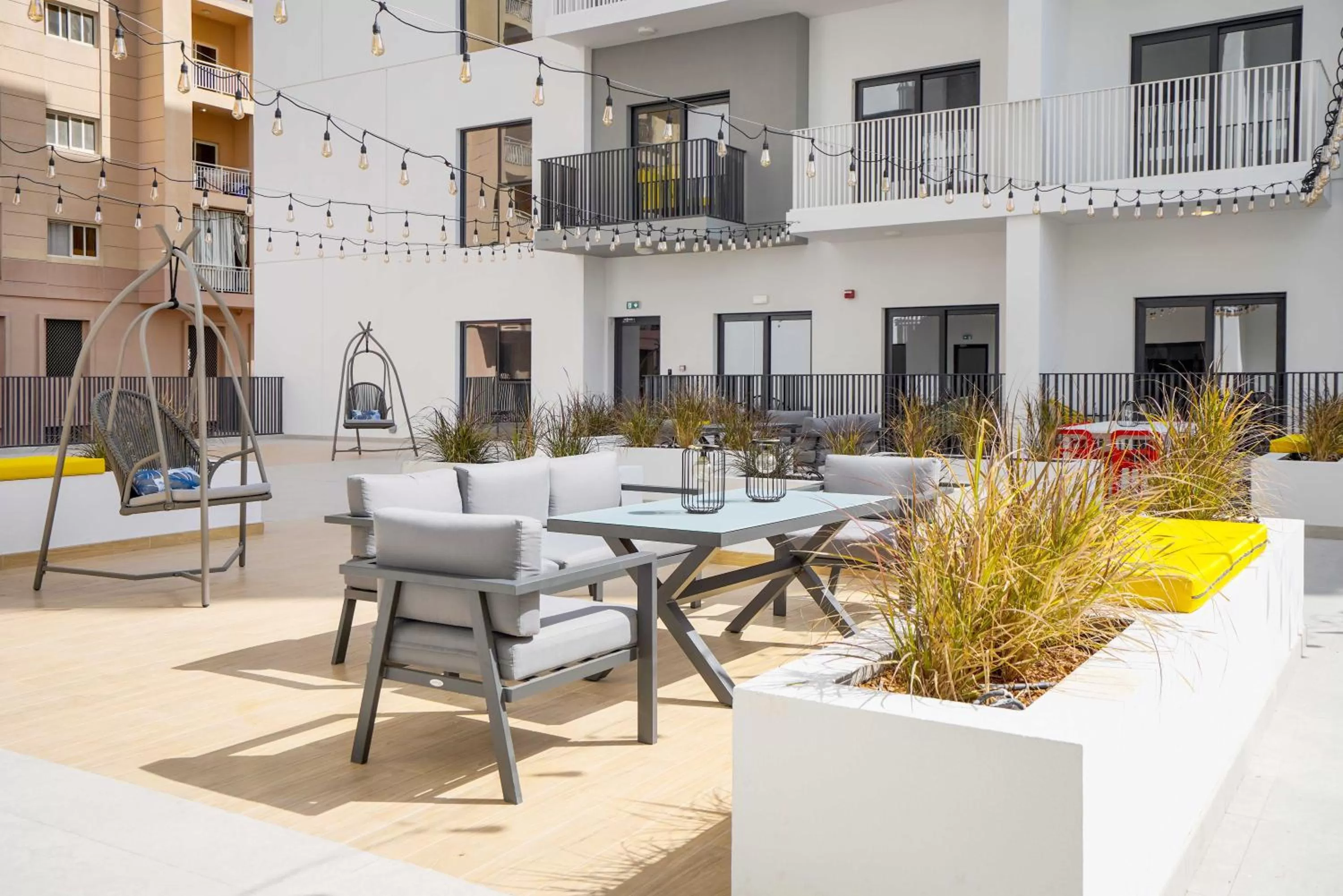 Patio in YouCo coliving Dubai