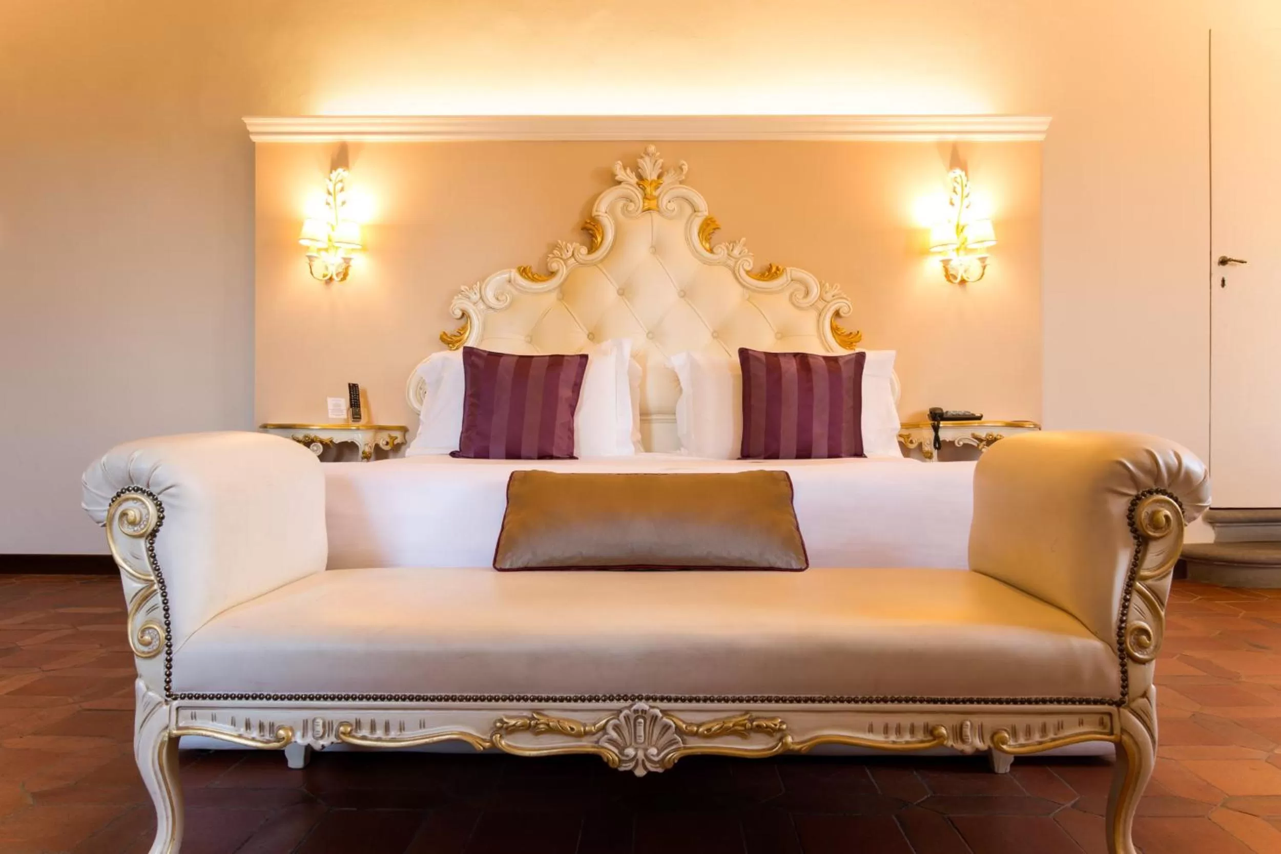 Bed in Art Hotel Villa Agape - Place of Charme