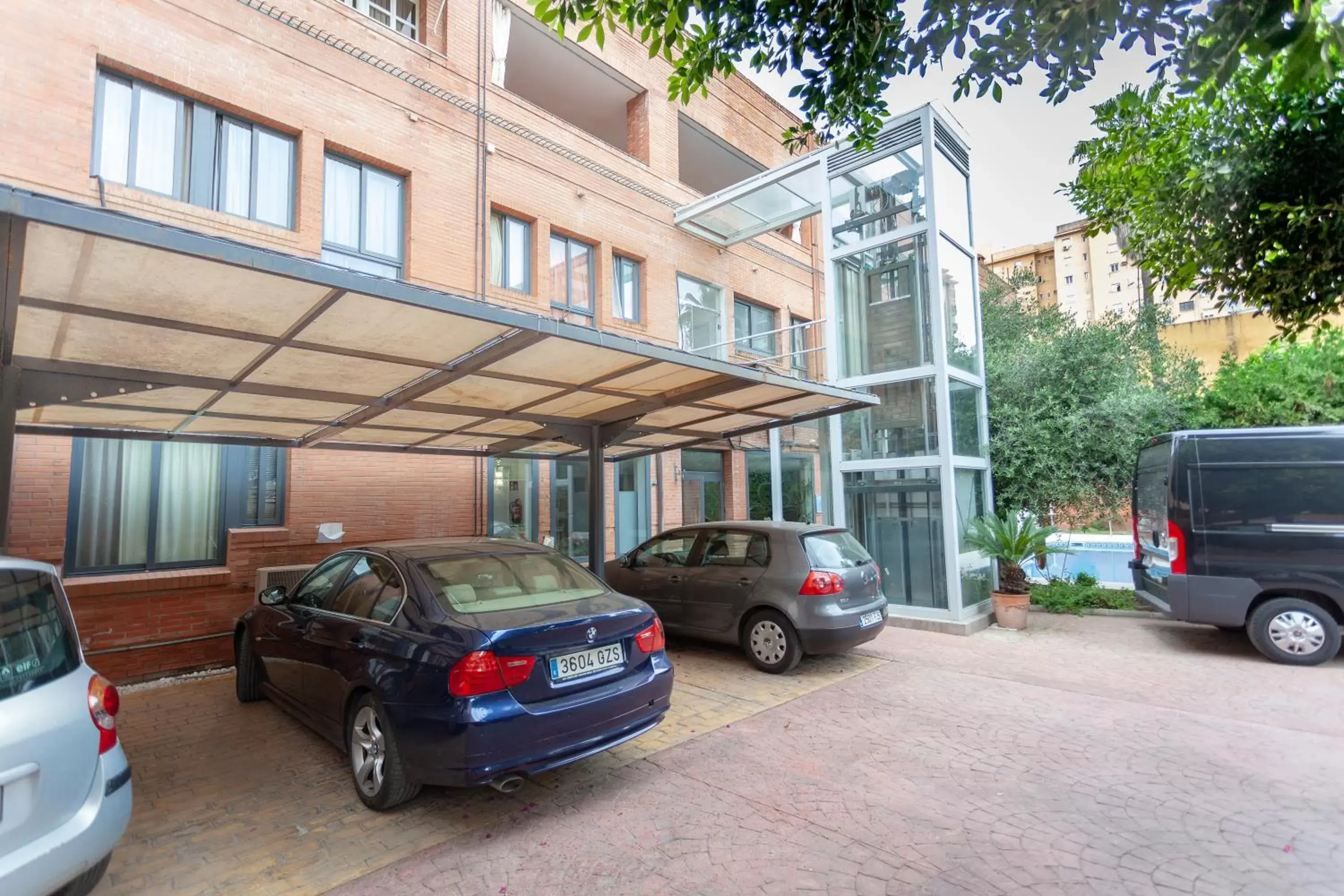 Patio, Property Building in AACR Hotel Monteolivos