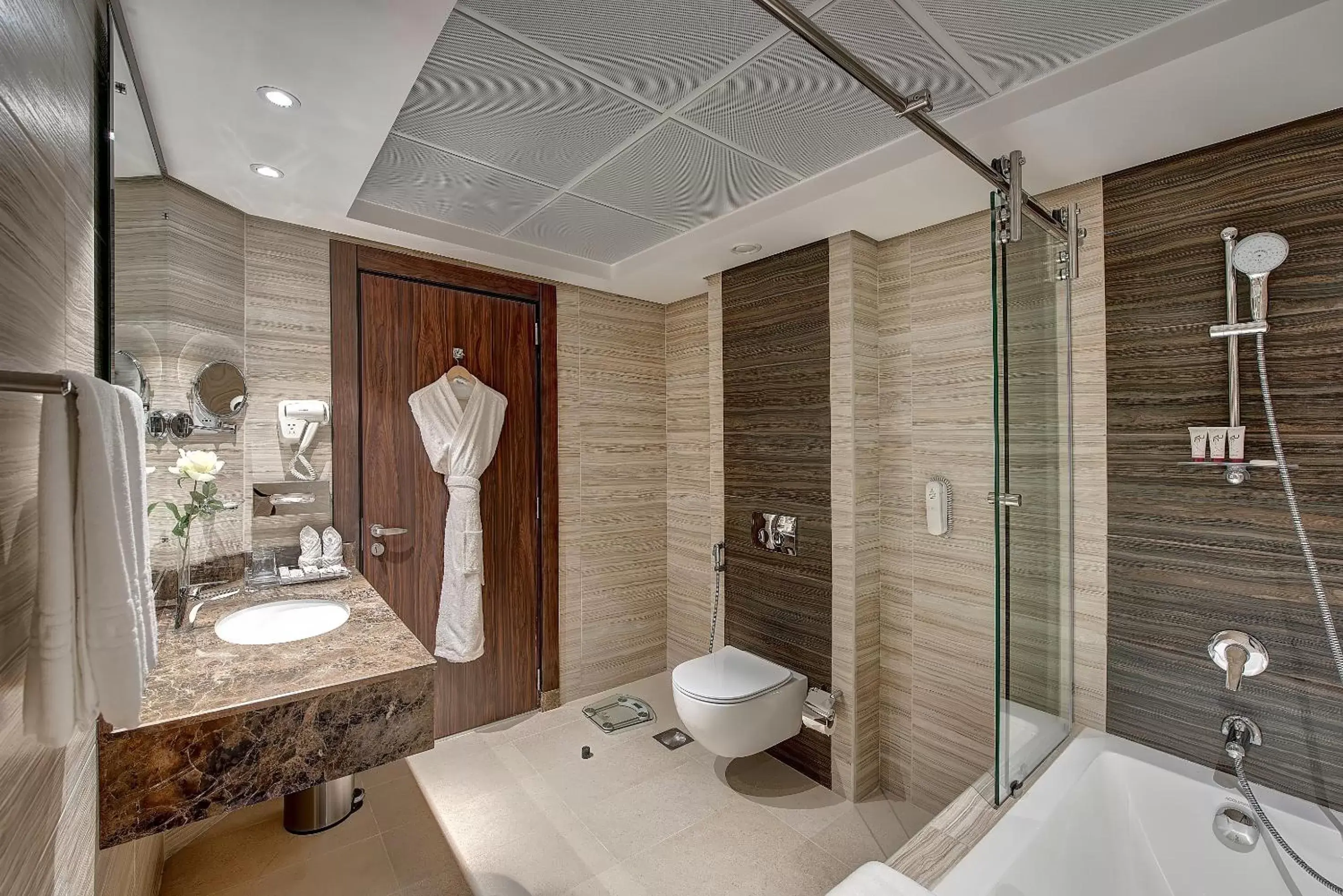 Shower, Bathroom in Omega Hotel Dubai