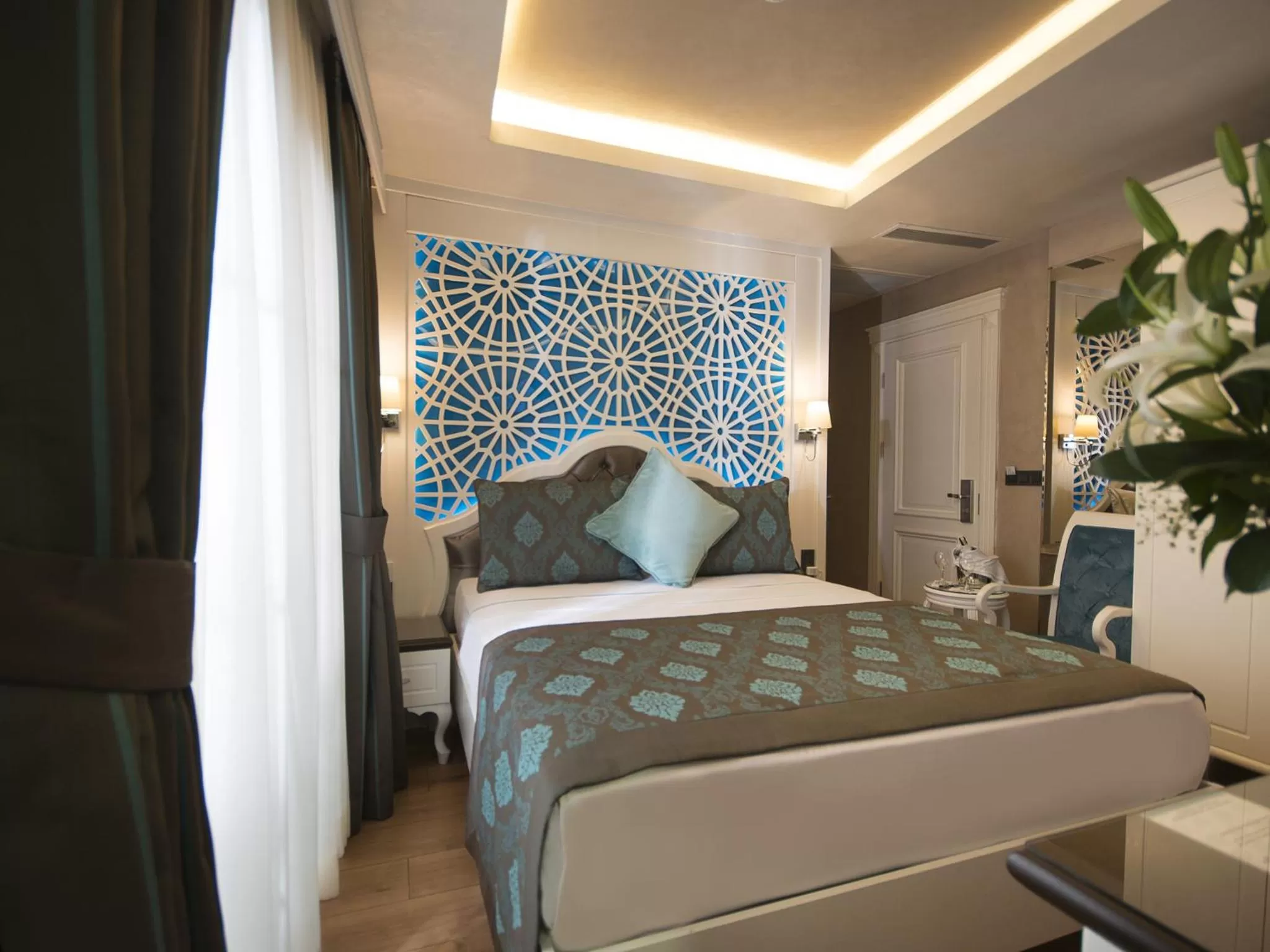 Bed in Antusa Palace Hotel & Spa