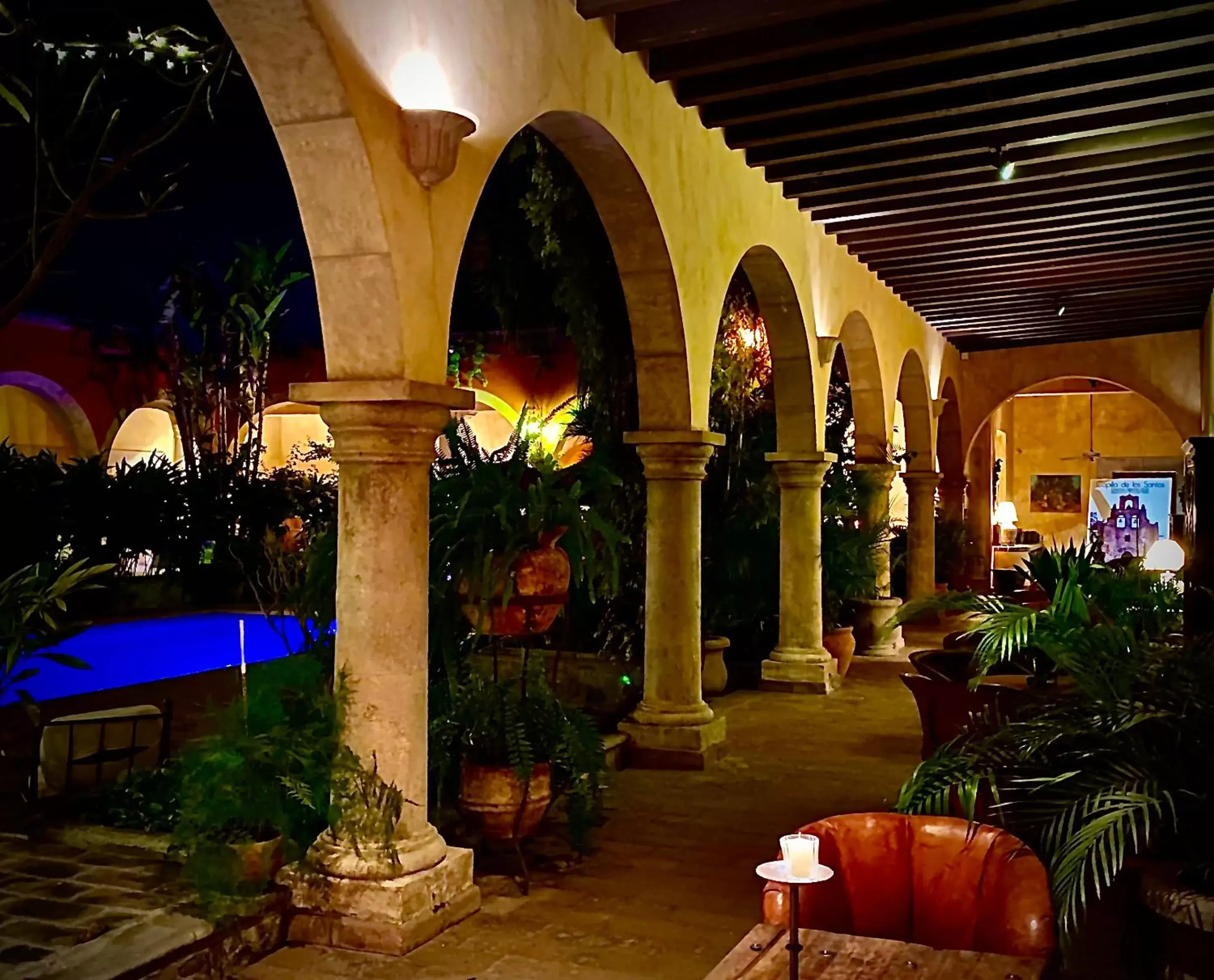 Facade/entrance, Swimming Pool in Hacienda de los Santos