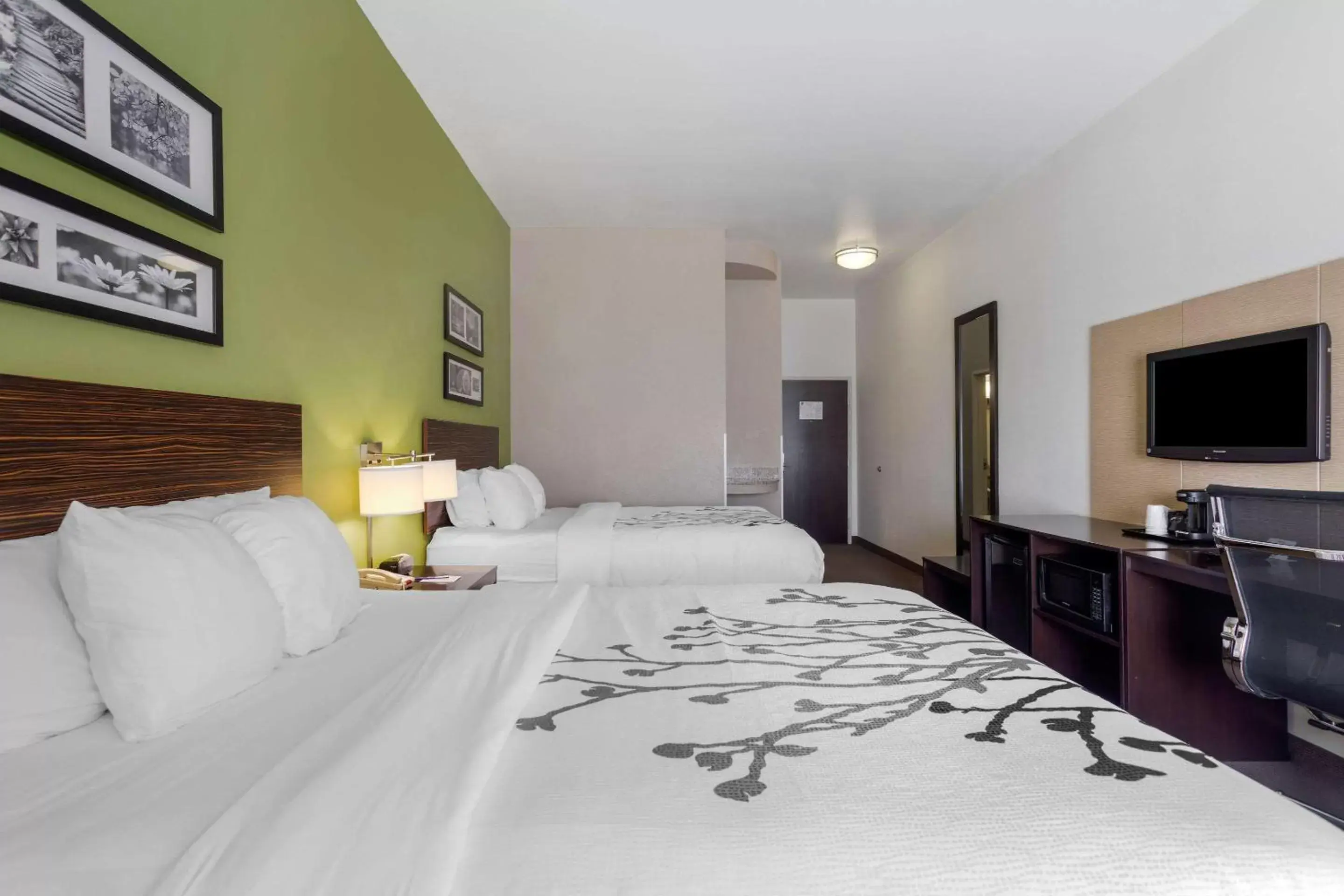 Bedroom, Bed in Sleep Inn & Suites Cave City