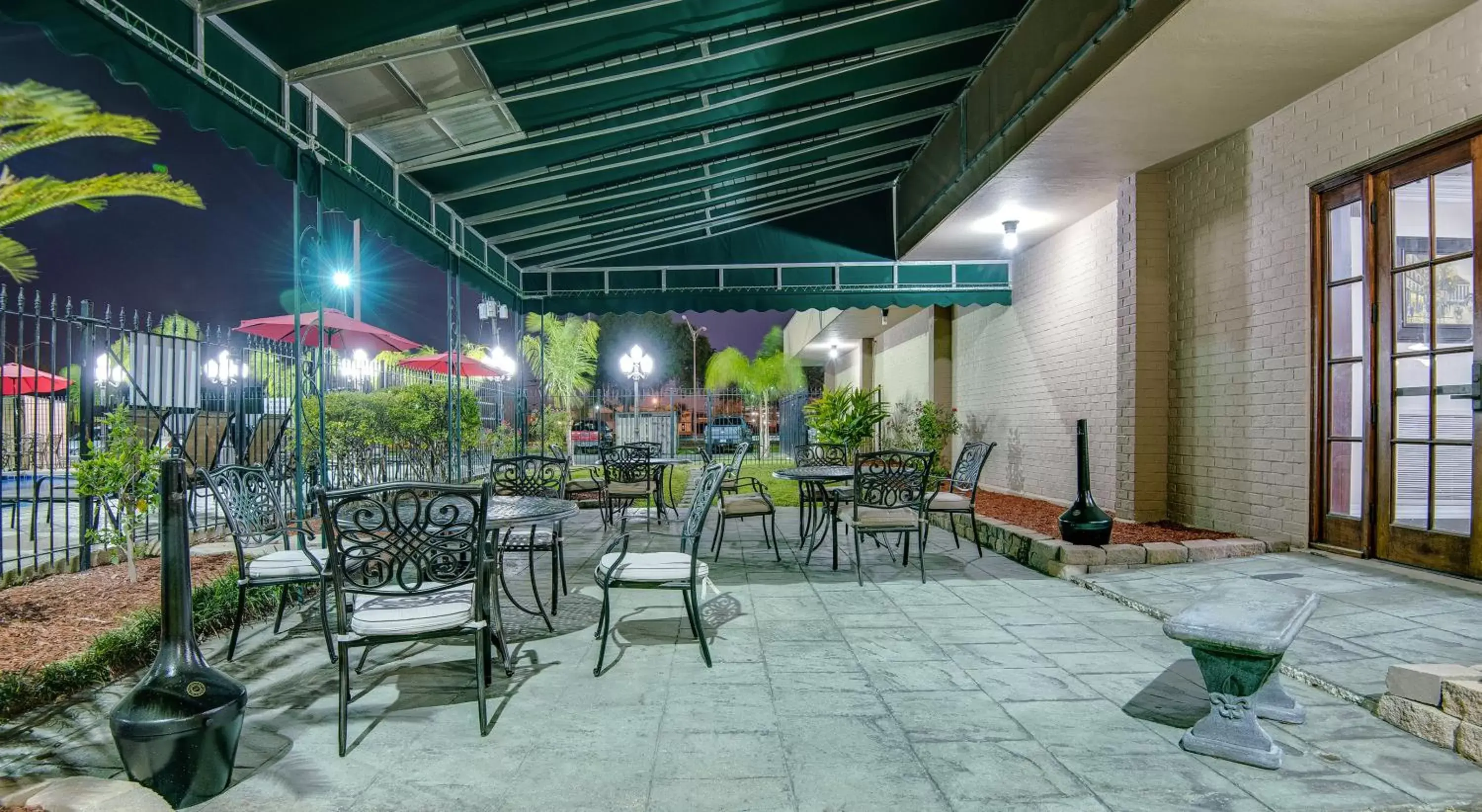 Patio in Ramada by Wyndham Metairie New Orleans Airport