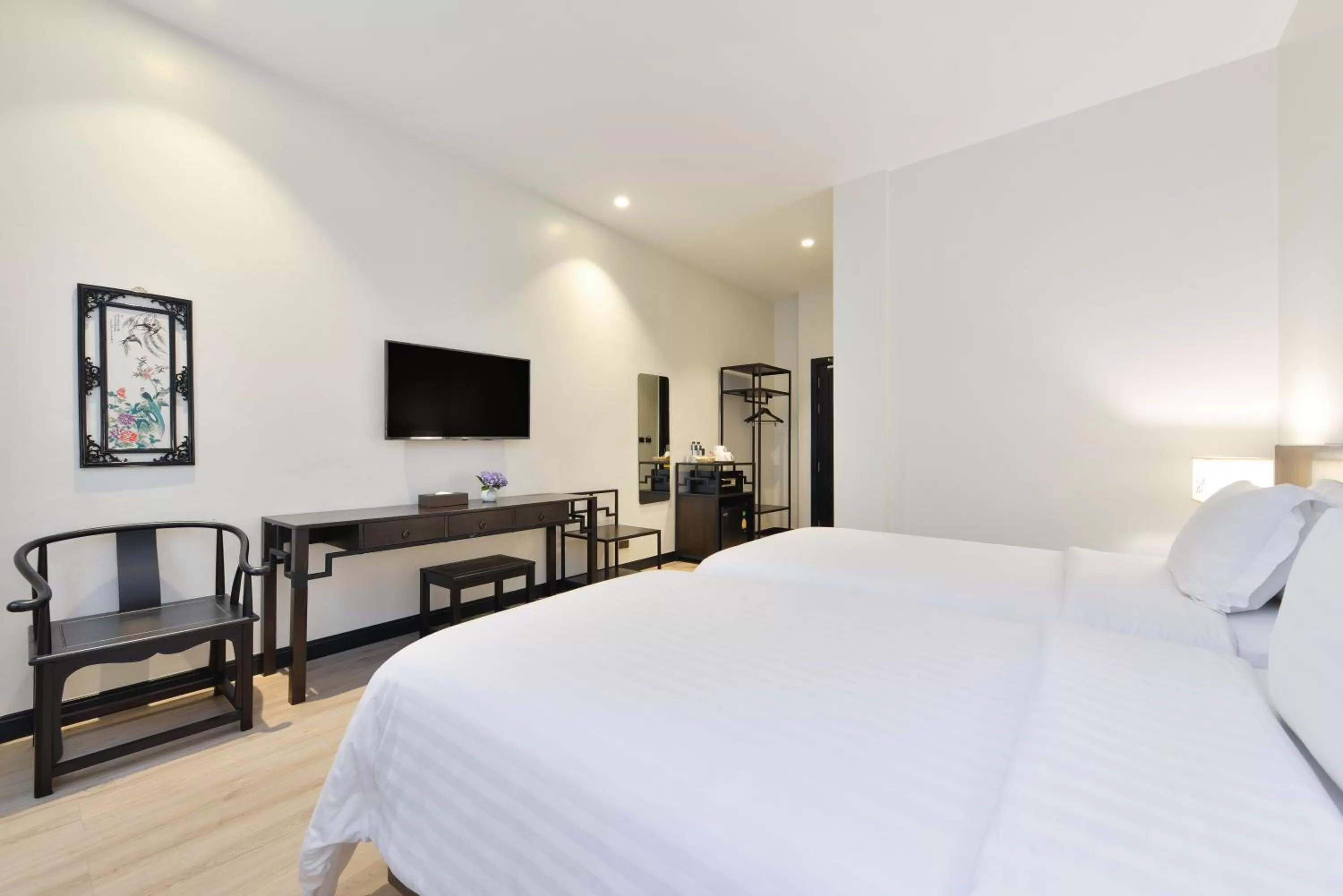 Bed in Oldthaiheng Hotel