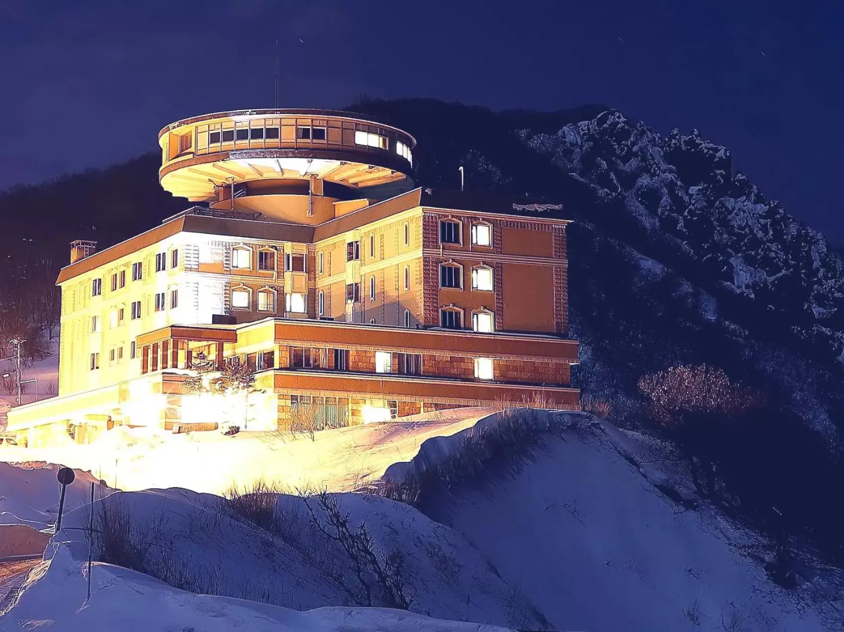 Winter, Property Building in Hotel Neu Schloss Otaru