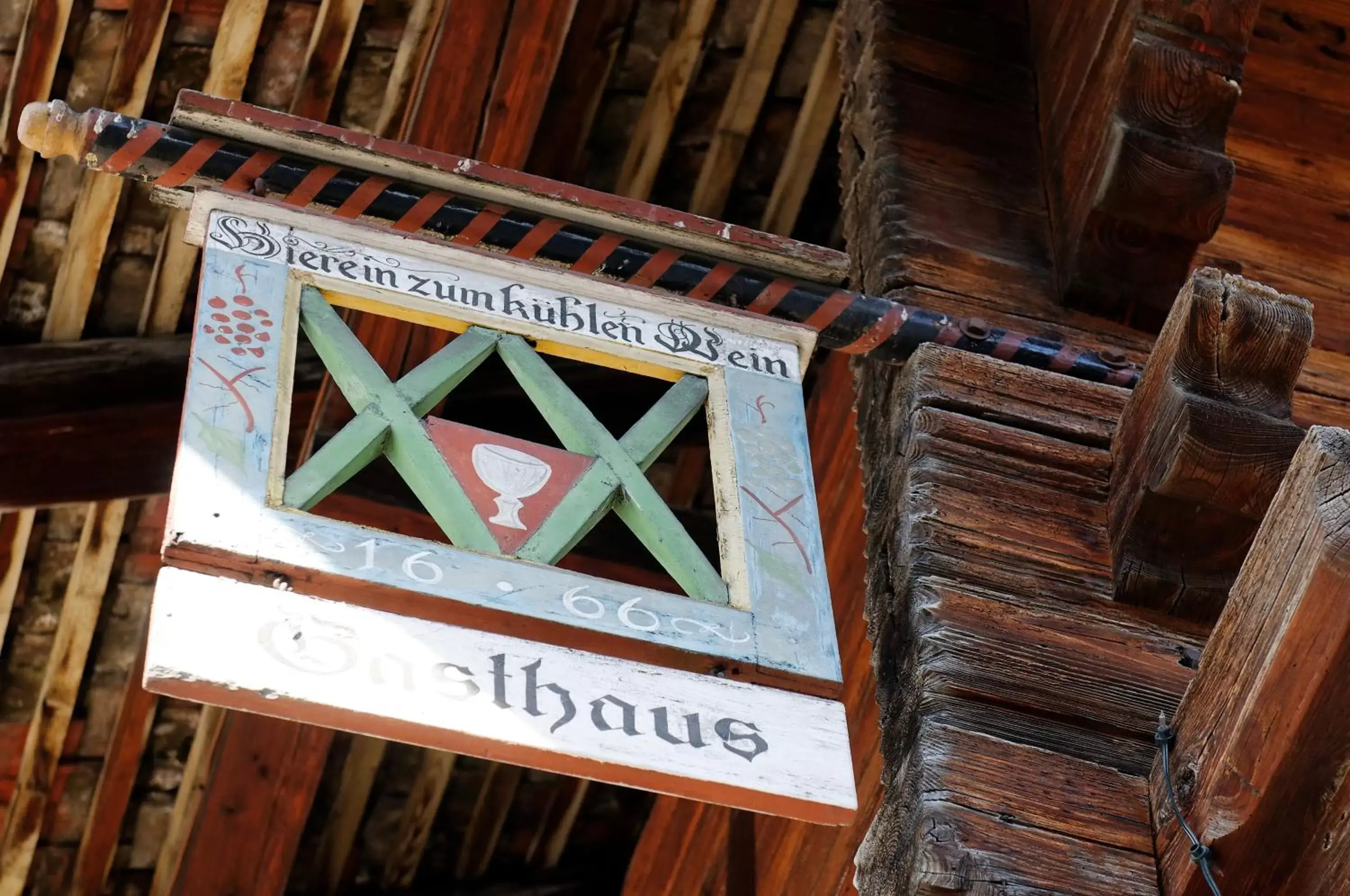 Decorative detail, Property Logo/Sign in Hotel Restaurant Hirschen