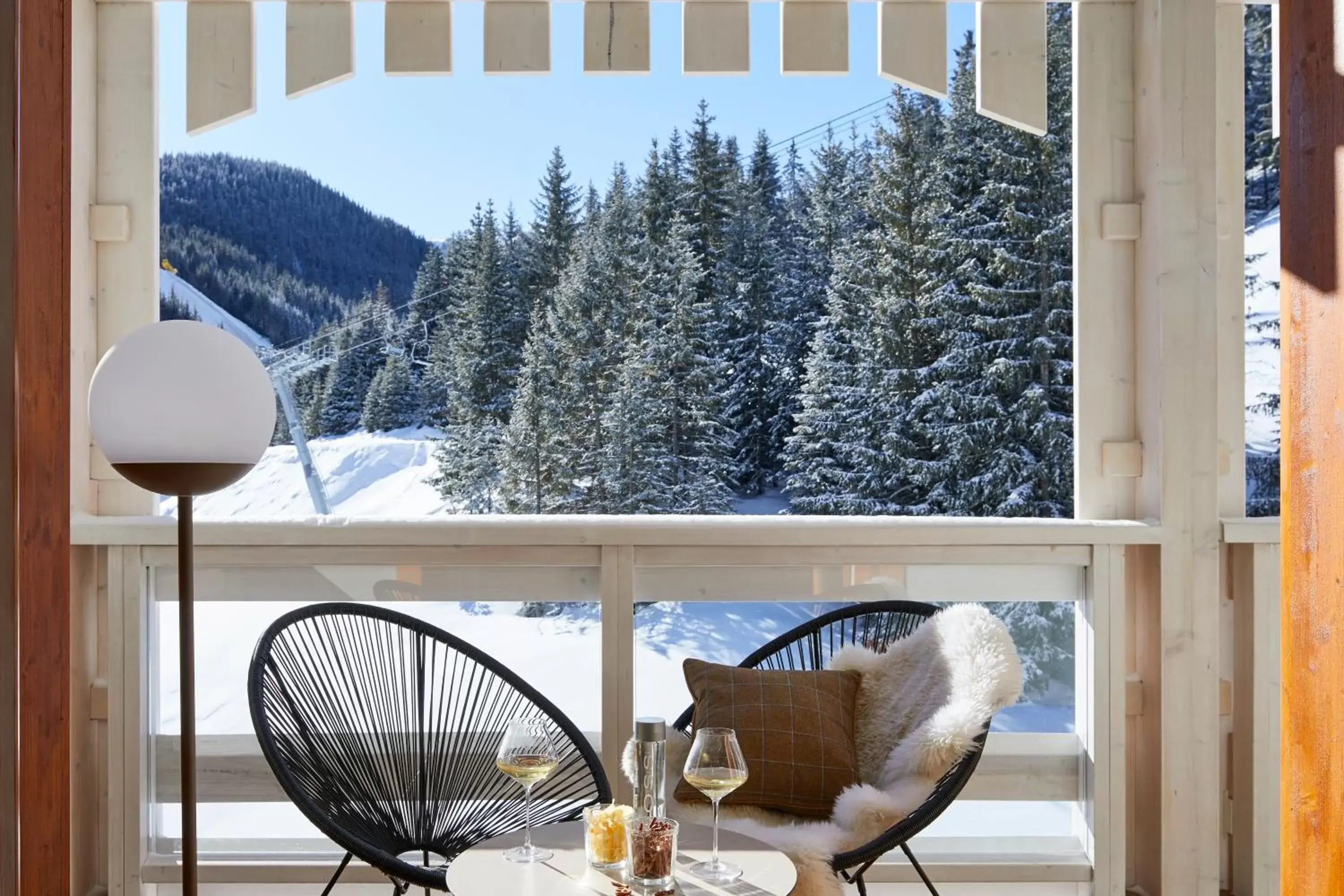 Balcony/Terrace in Ecrin Blanc Resort Courchevel