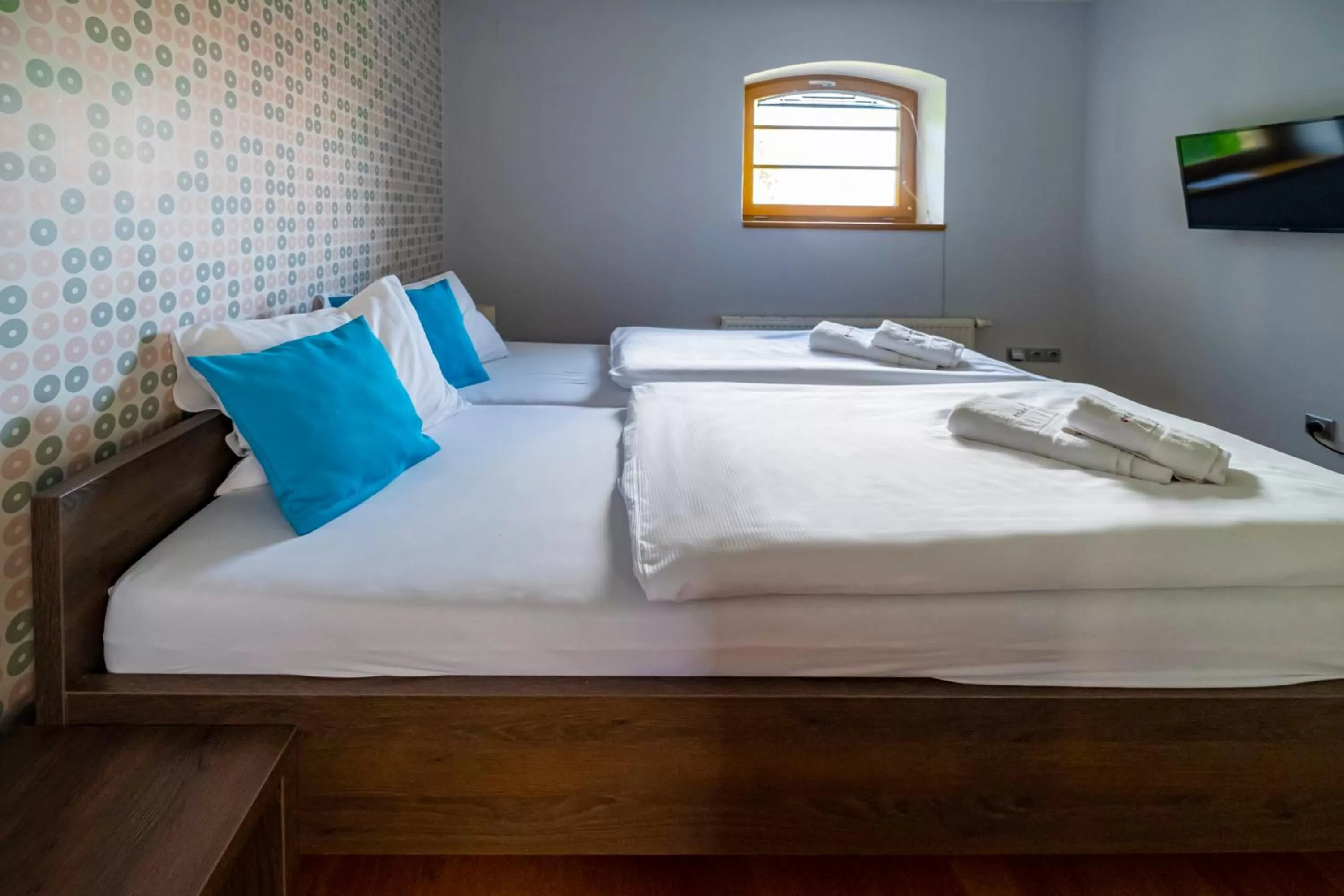 Bed in Relax Hotel Stork