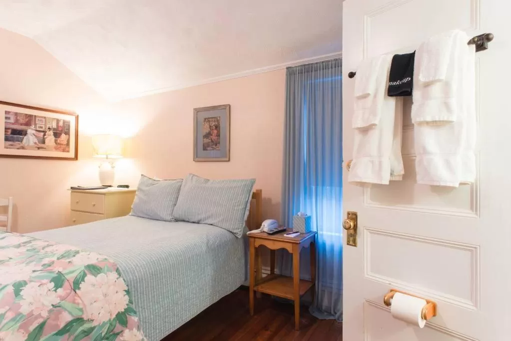 Bed in The Coolidge Corner Guest House: A Brookline Bed and Breakfast