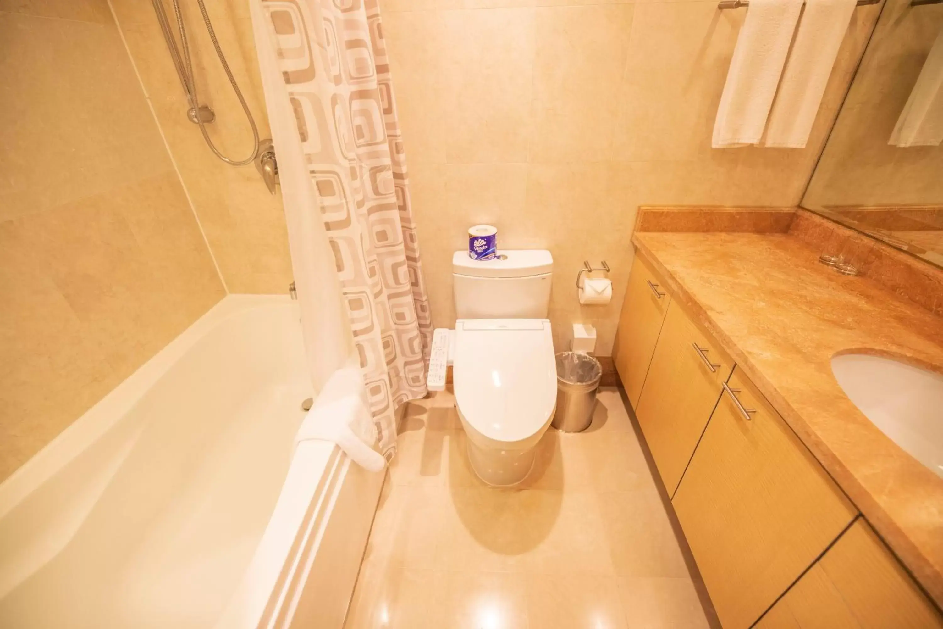 Shower, Bathroom in Shanghai Centre Serviced Apartment