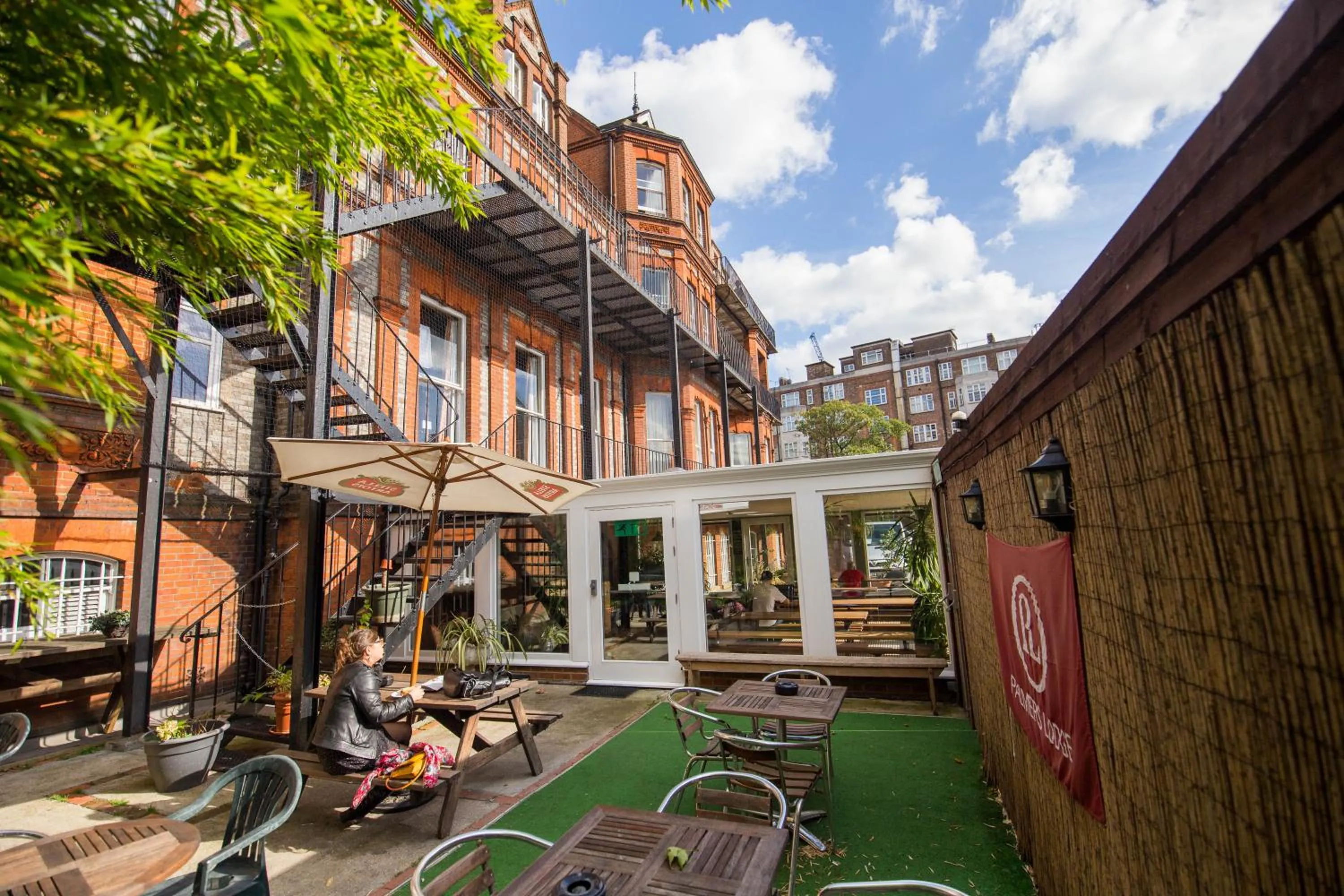 Garden in Palmers Lodge Swiss Cottage
