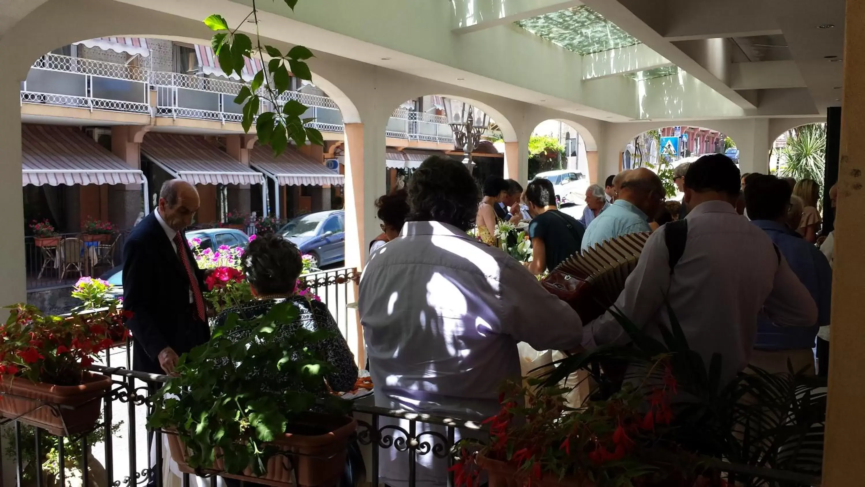 group of guests in Hotel Santa Lucia