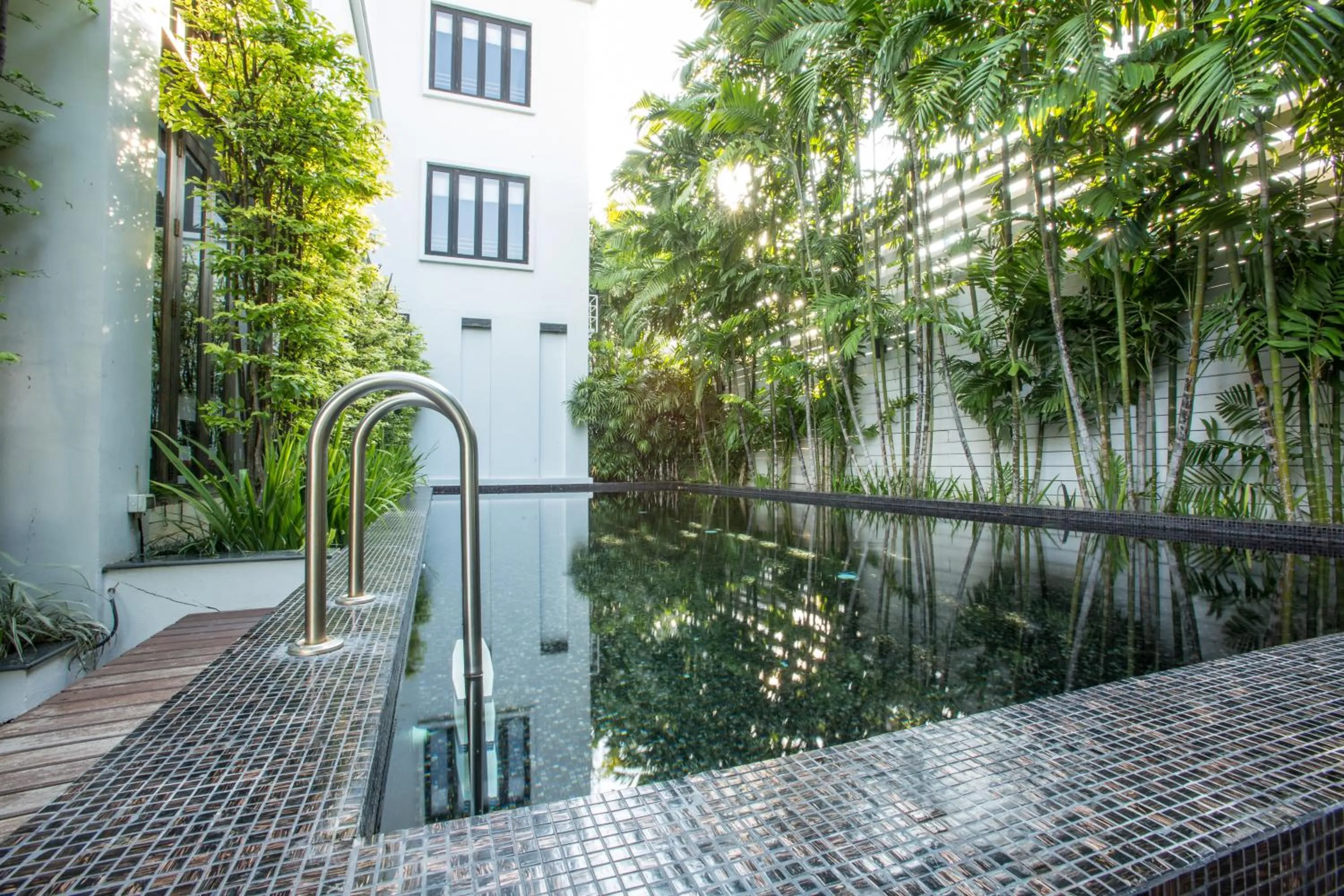 Pool view in Aruntara Riverside Boutique Hotel