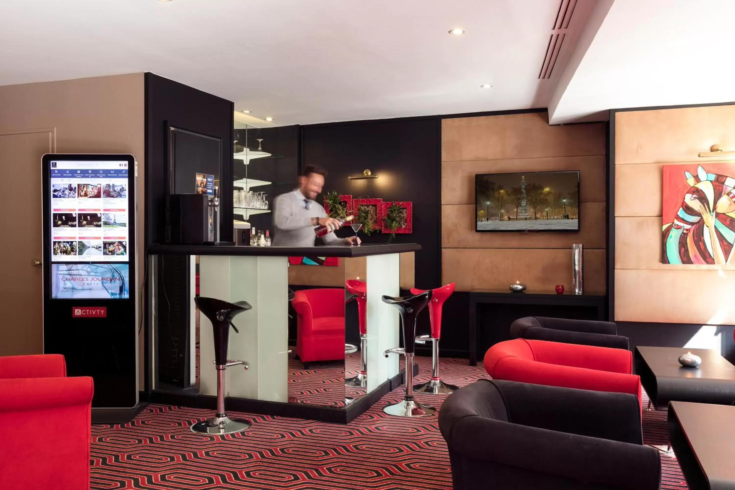 Lounge or bar, Lobby/Reception in Paris Bastille