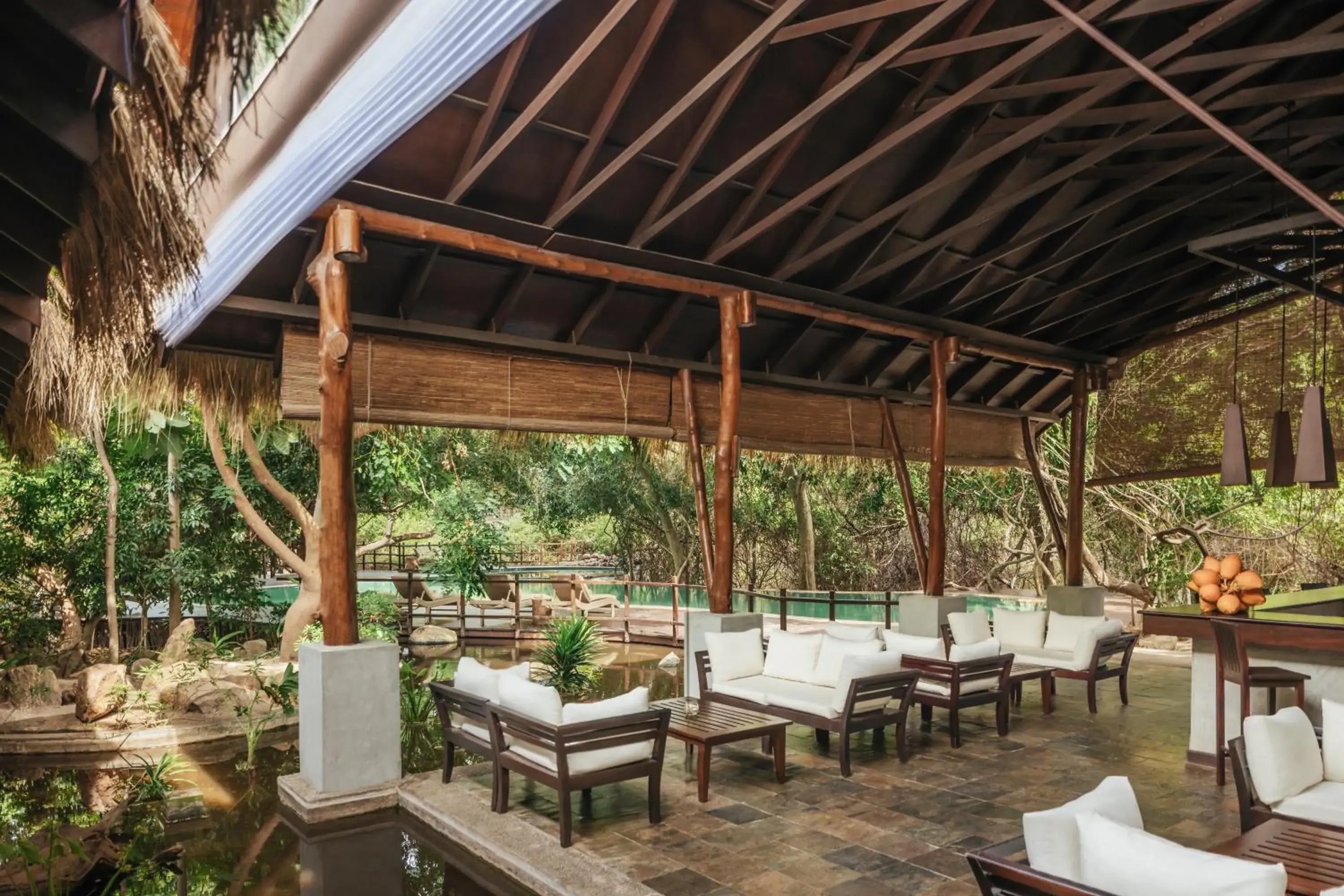 Lounge or bar in Uga Jungle Beach - Trincomalee Lounge or bar in Uga Jungle Beach - Trincomalee