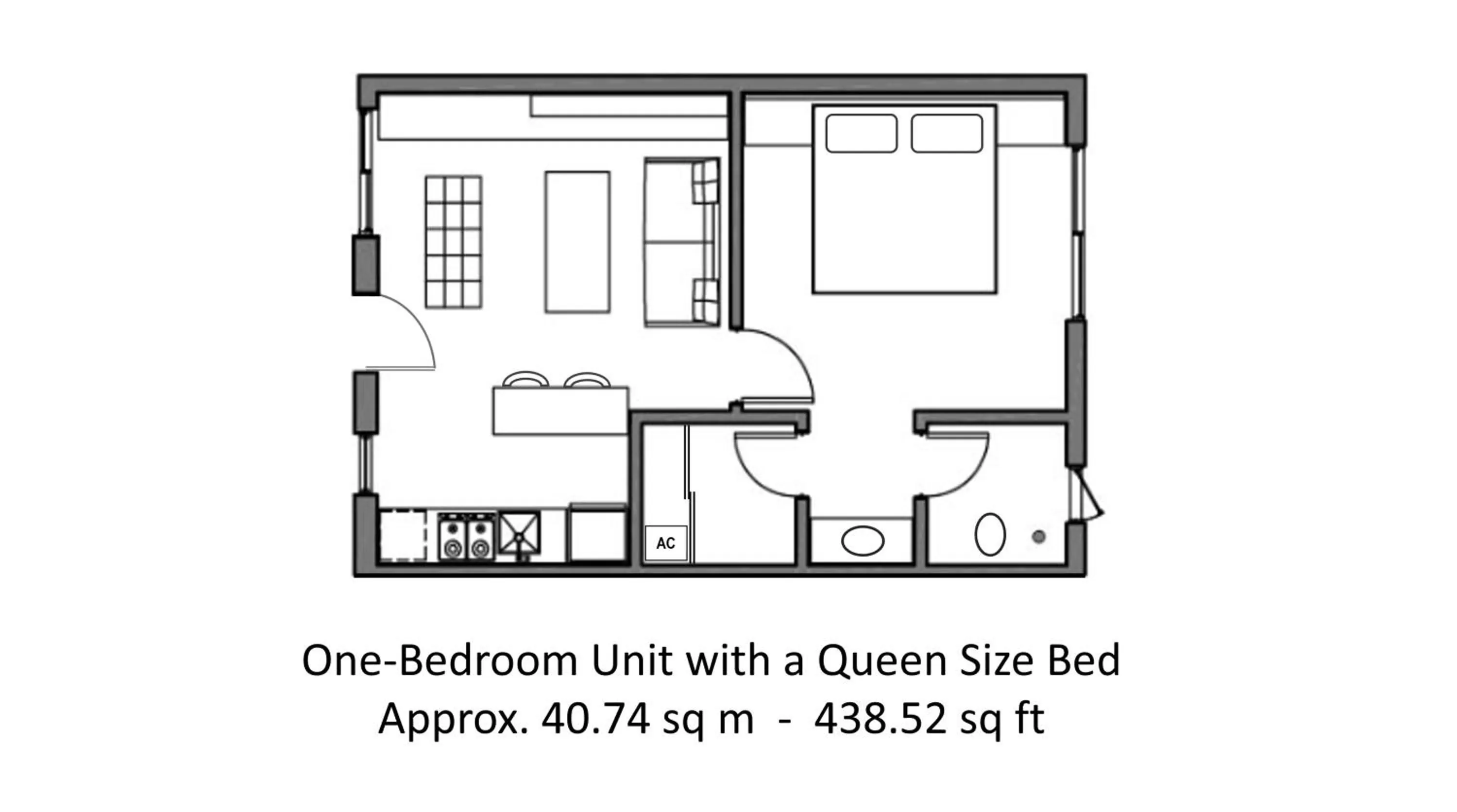 Floor plan in Beach Haus Key Biscayne Contemporary Apartments